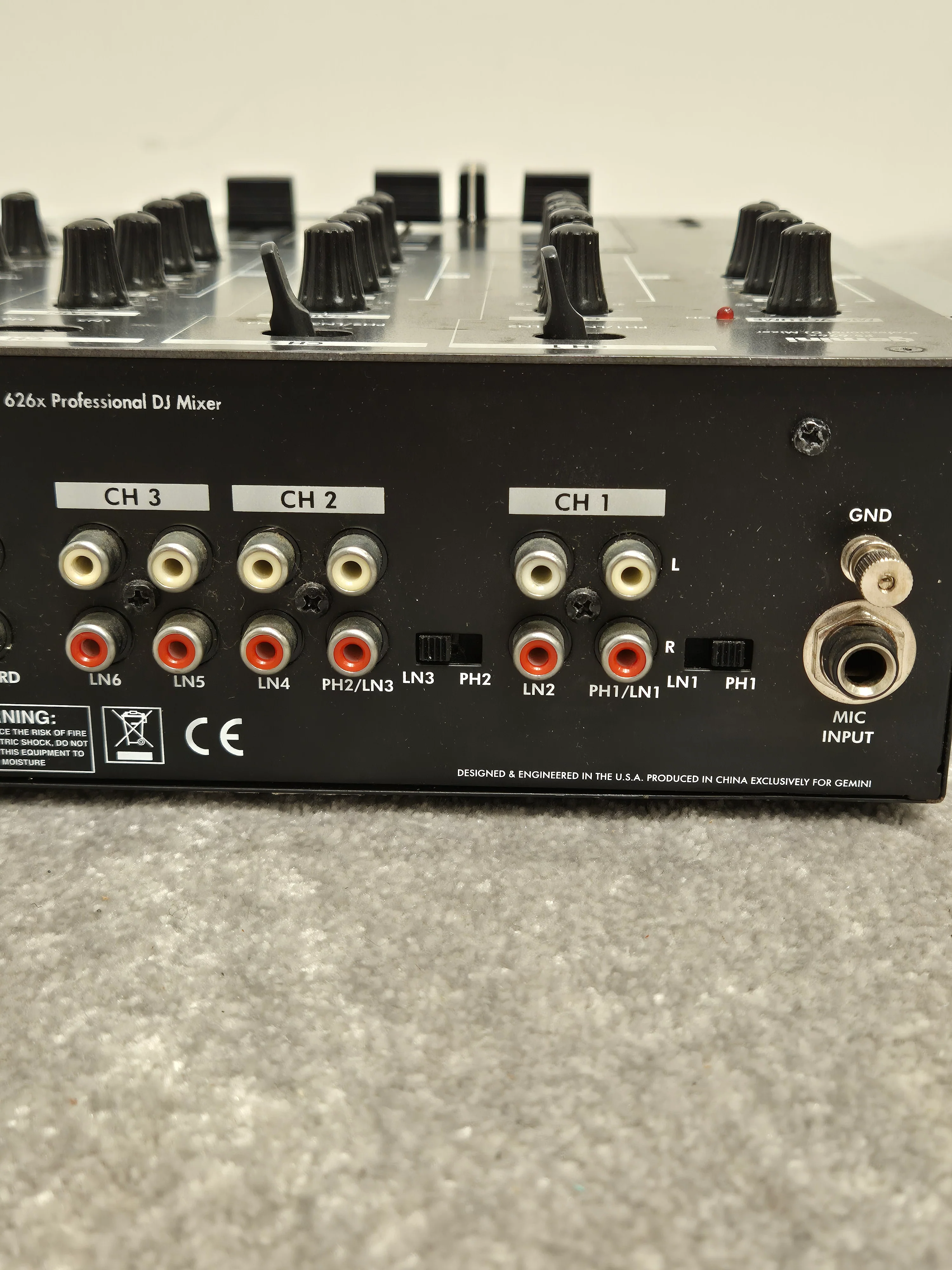 Gemini PS-626x - Professional 3-Channel DJ Mixer (Read Description) - Image 10