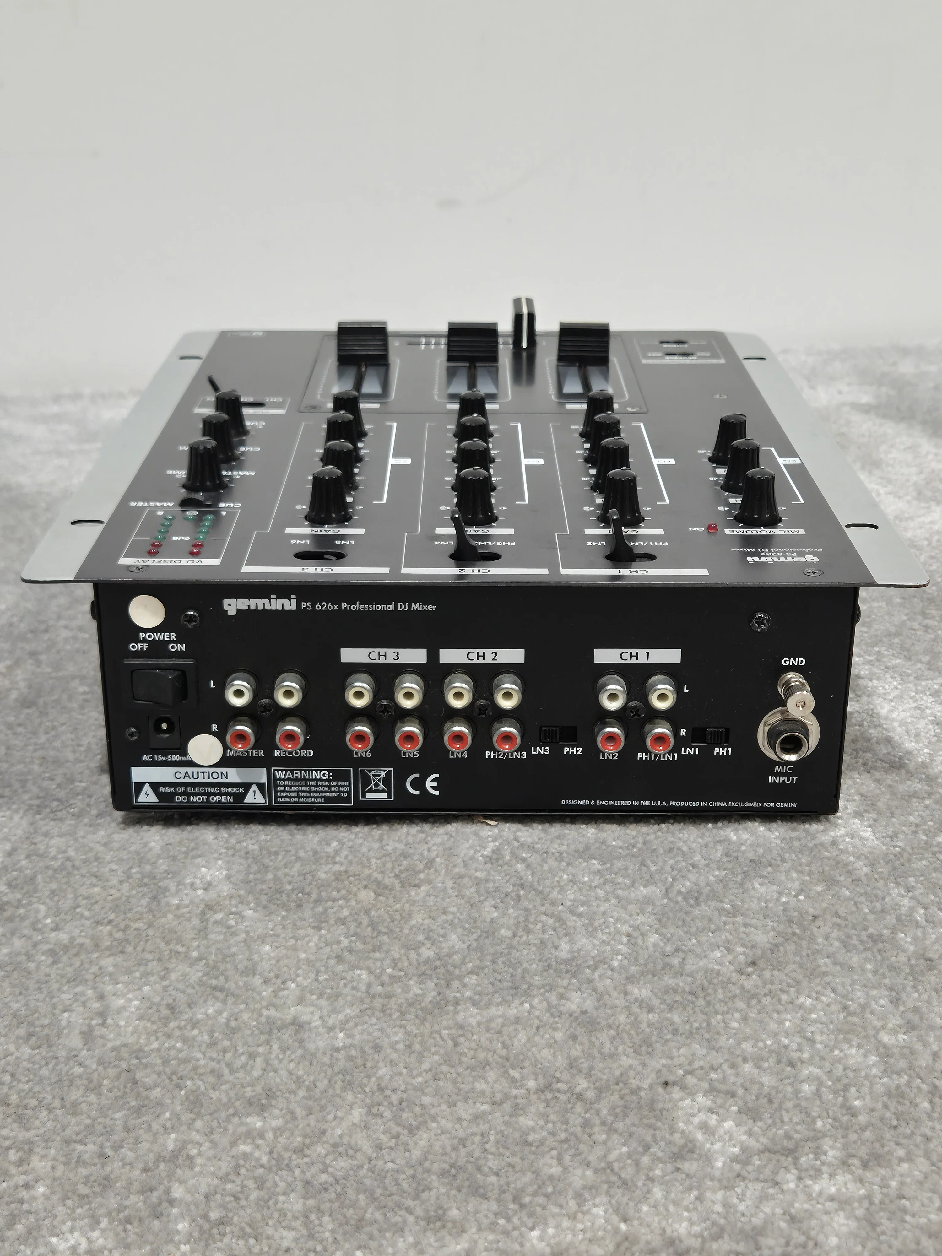 Gemini PS-626x - Professional 3-Channel DJ Mixer (Read Description) - Image 4