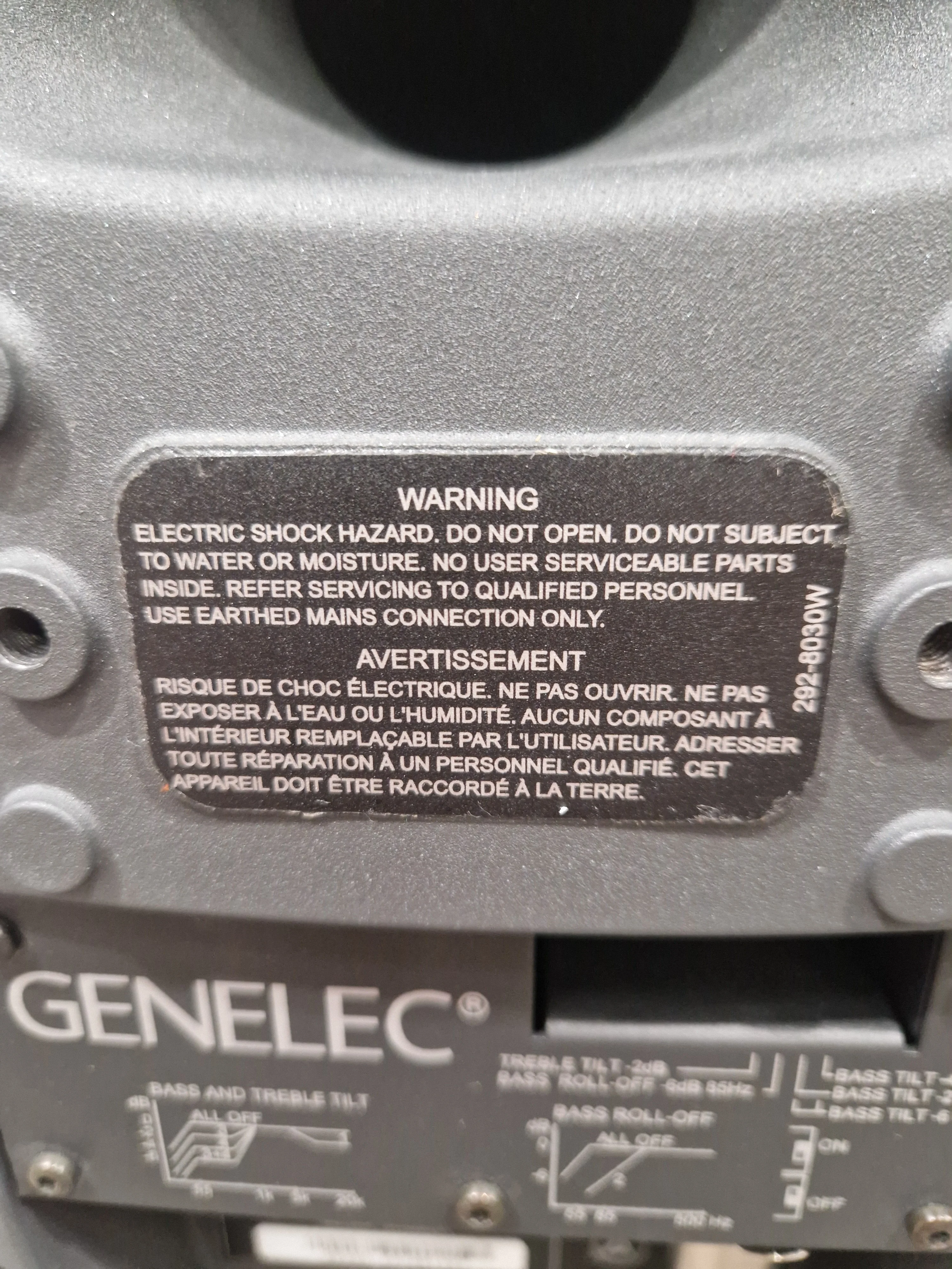 Genelec 8030a Studio Monitor - Compact Design, Accurate Sound - Excellent w/ Power Supply & MIDI aux cable - Image 4