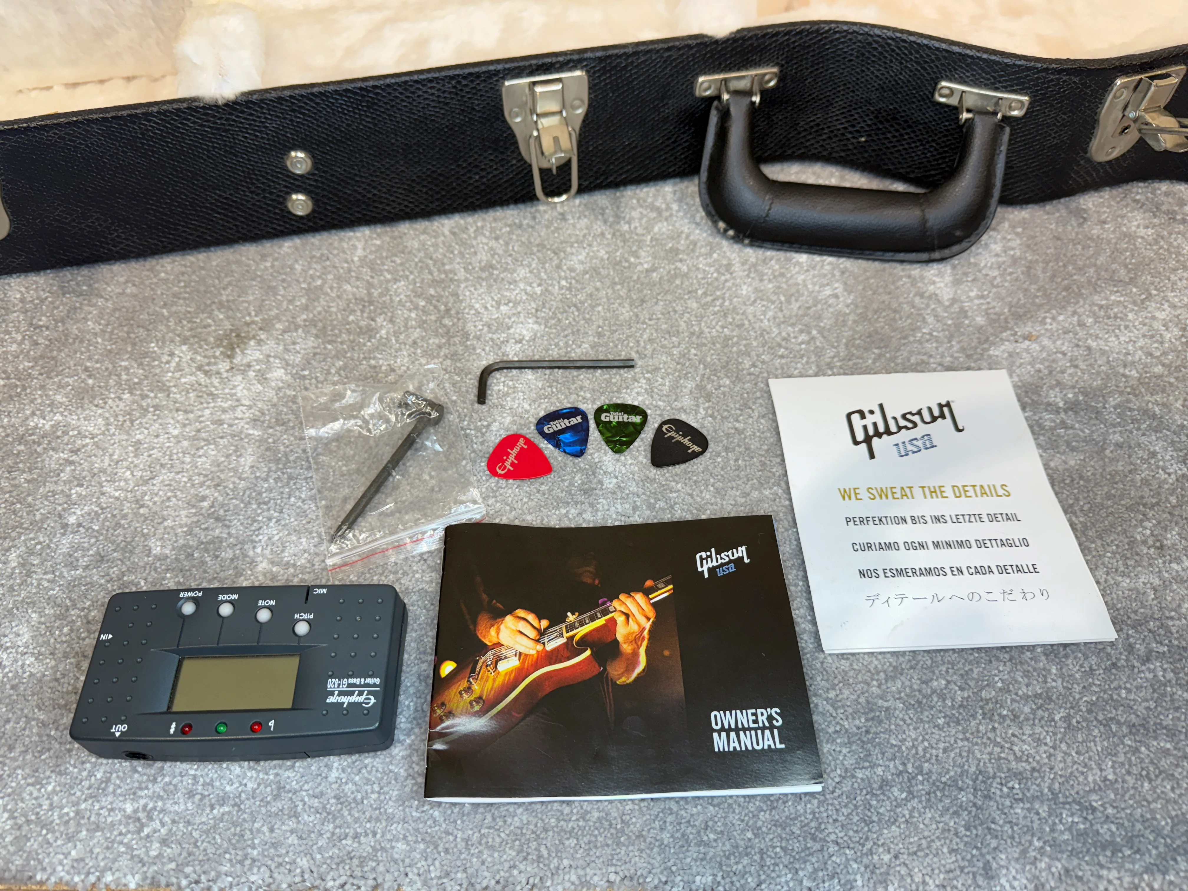 Gibson Les Paul Studio Deluxe II '60s Flame Top USA Electric Guitar - Heritage Cherry - 2013 - Heritage Cherry Finish - Excellent w/ Hard Case & Tuner - Image 5