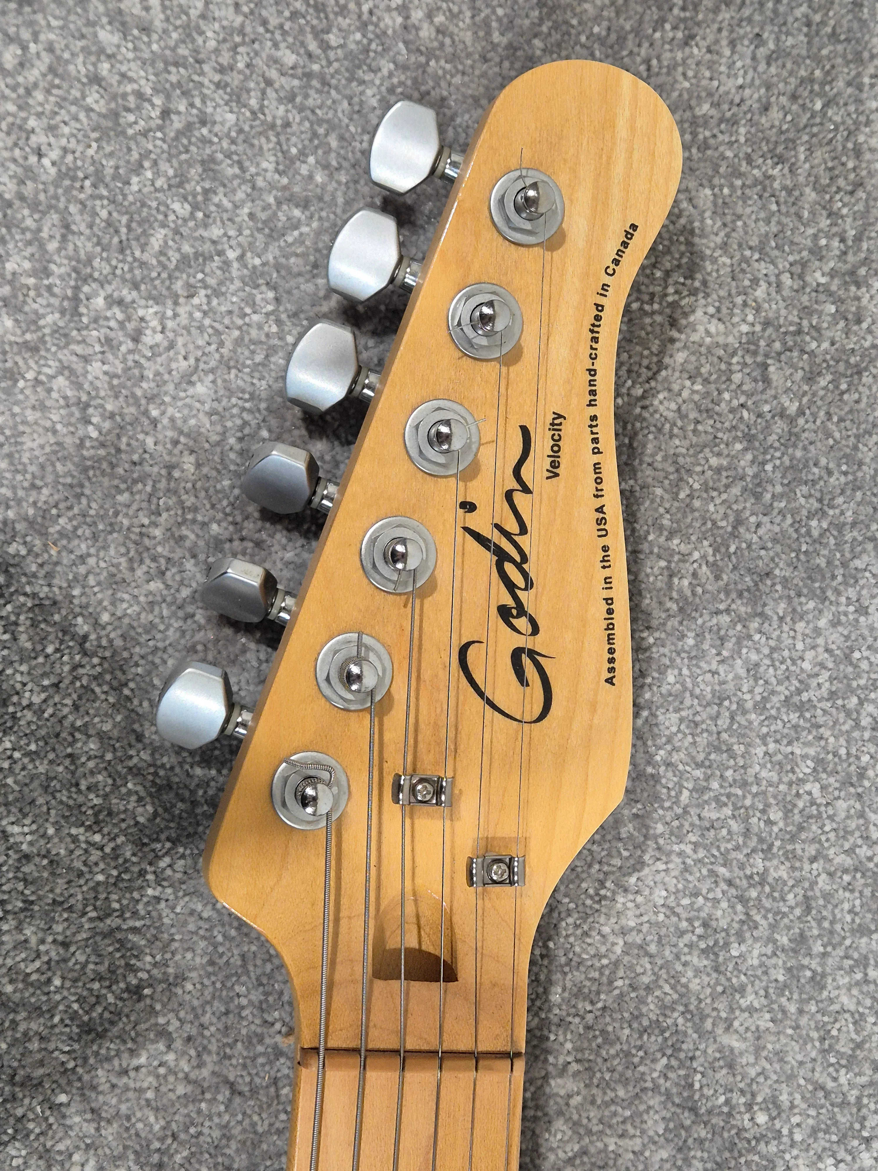 Godin Velocity Active Electric Guitar, Comes with Godin Soft Gig Bag + Tremolo Bar - Image 7