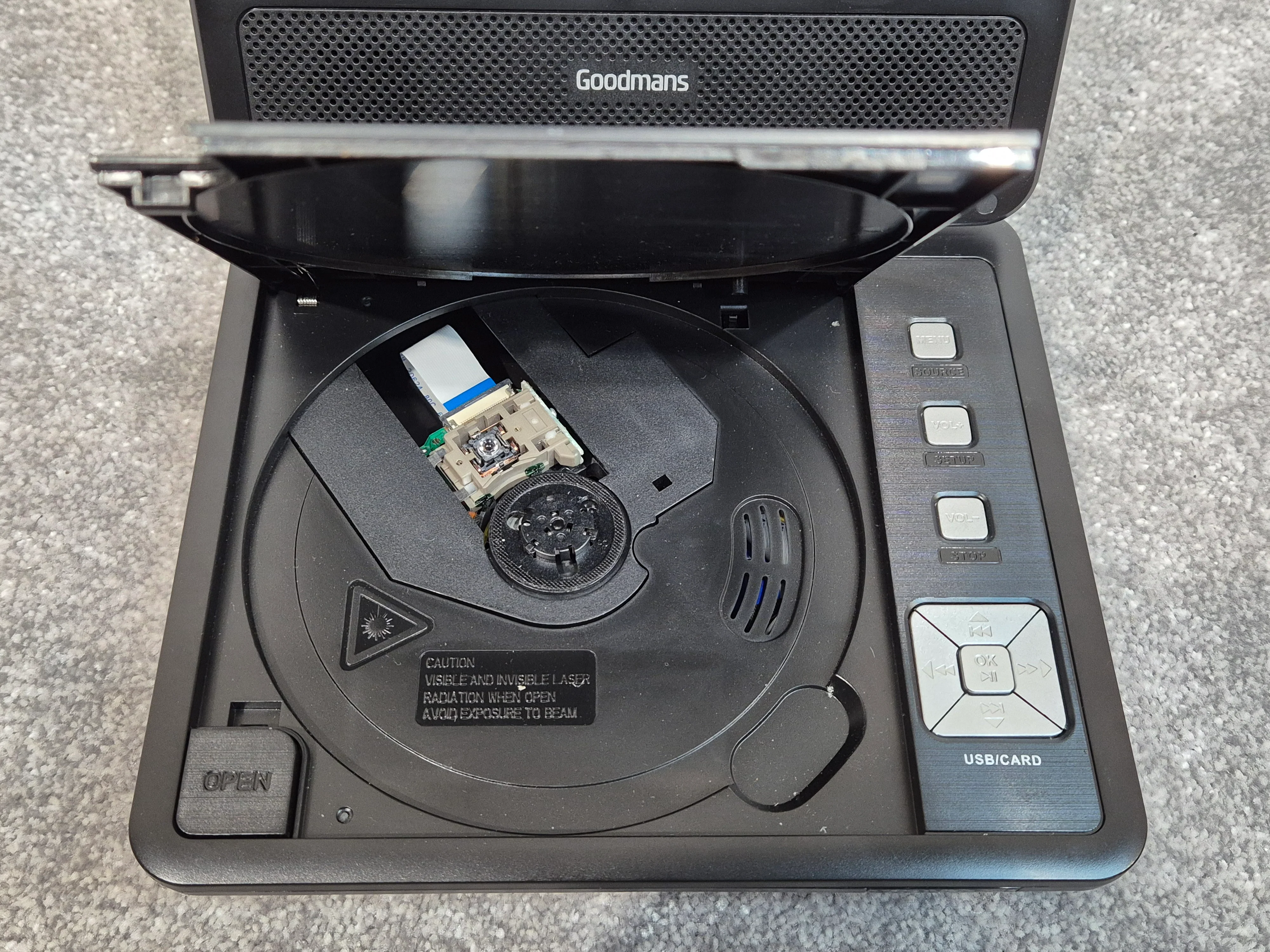 Goodmans 7-inch Portable DVD Player - Model 355878 - Image 2