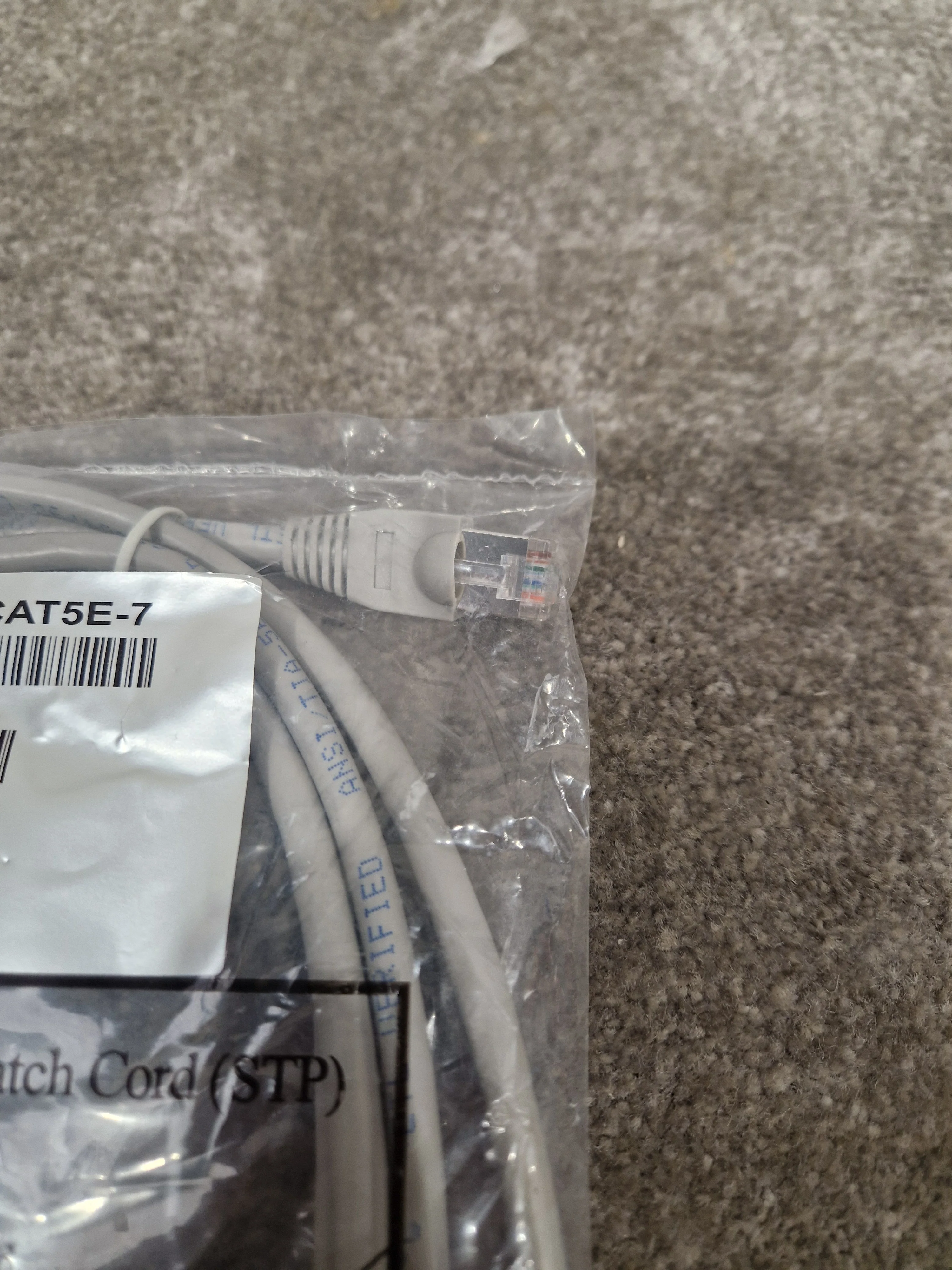 Grey 7FT Long Ethernet Cable - High-Speed Data Transfer - Excellent w/ Original packaging - Image 7