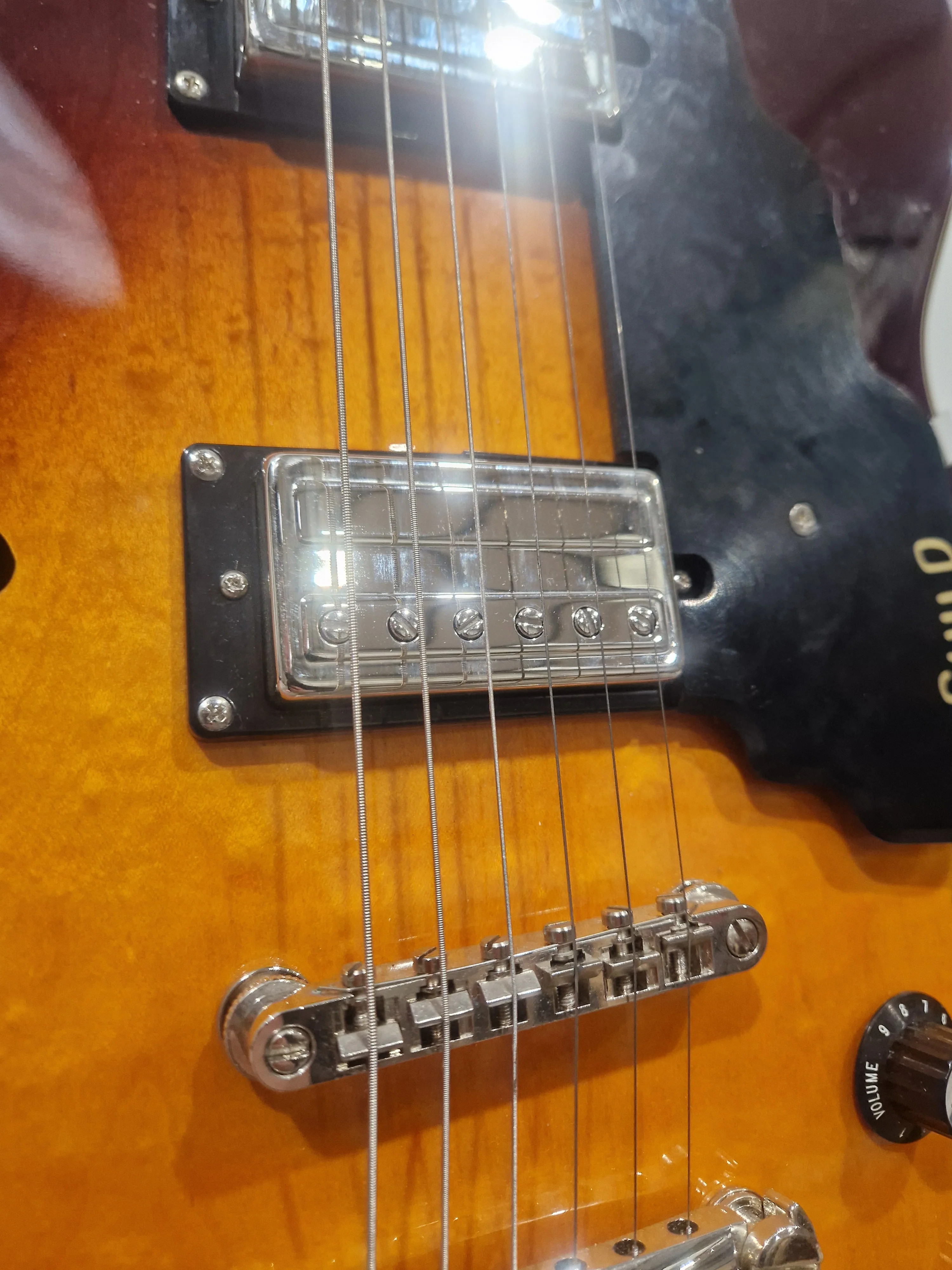 Guild Starfire SF-1SC/ATB Sunburst Hollow-Body Electric Guitar – Hollow-Body Electric Guitar - Excellent - Image 17