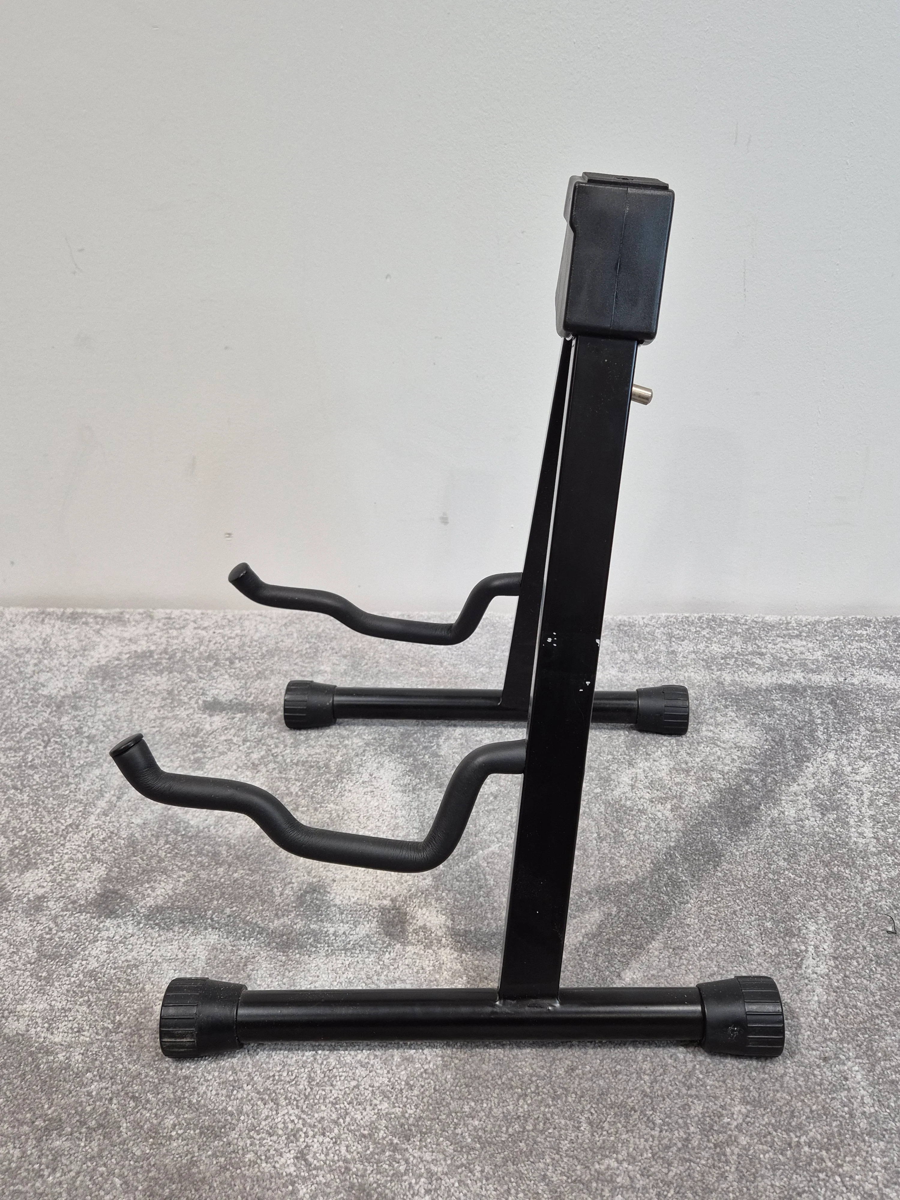 Guitar Stand - Foldable and Compact Guitar Stand - Black - Image 2