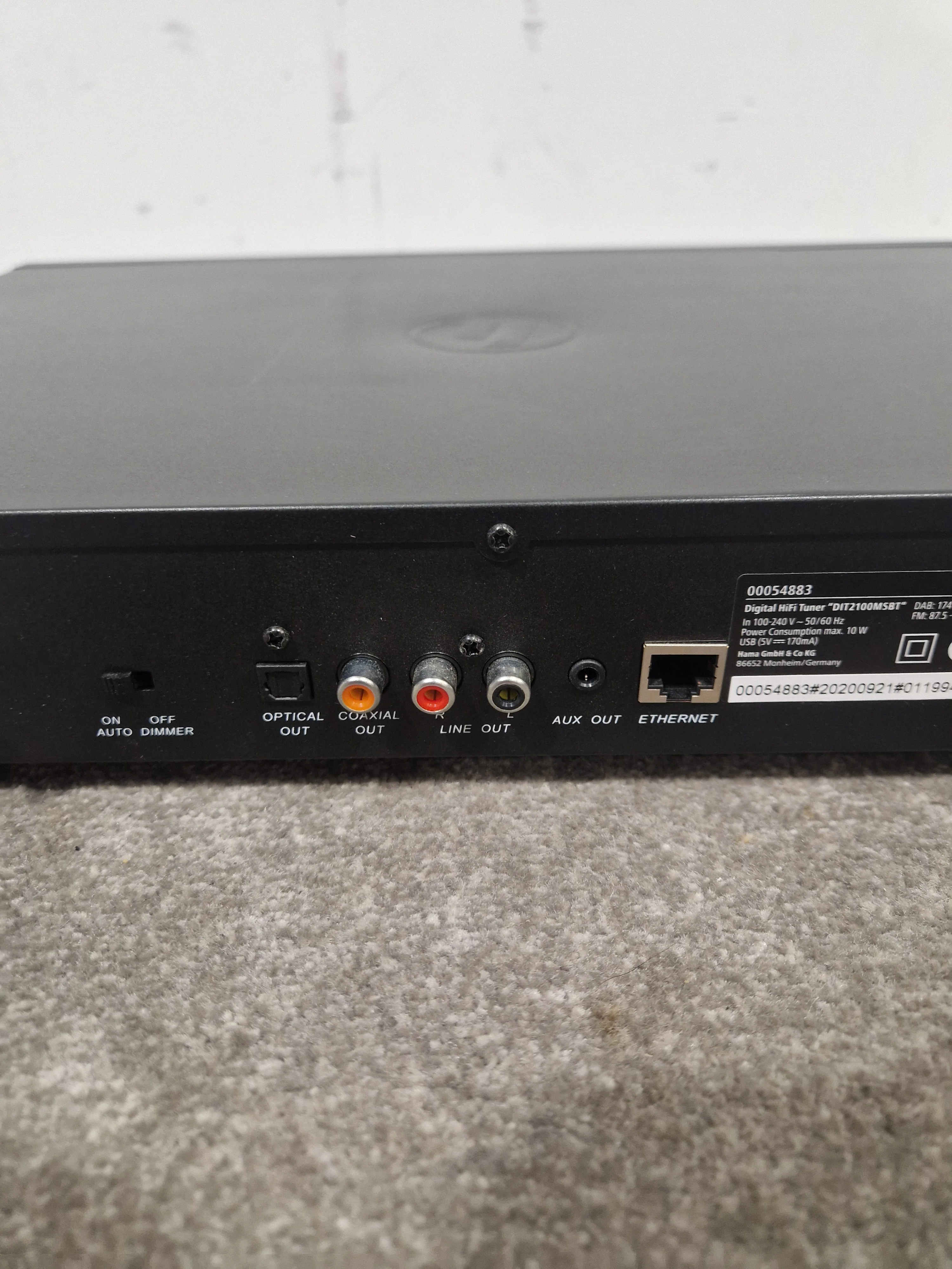 HAMA DIT2100MSBT Internet Radio - DAB+/FM Tuner - Excellent w/ Power Supply & Remote - Image 10