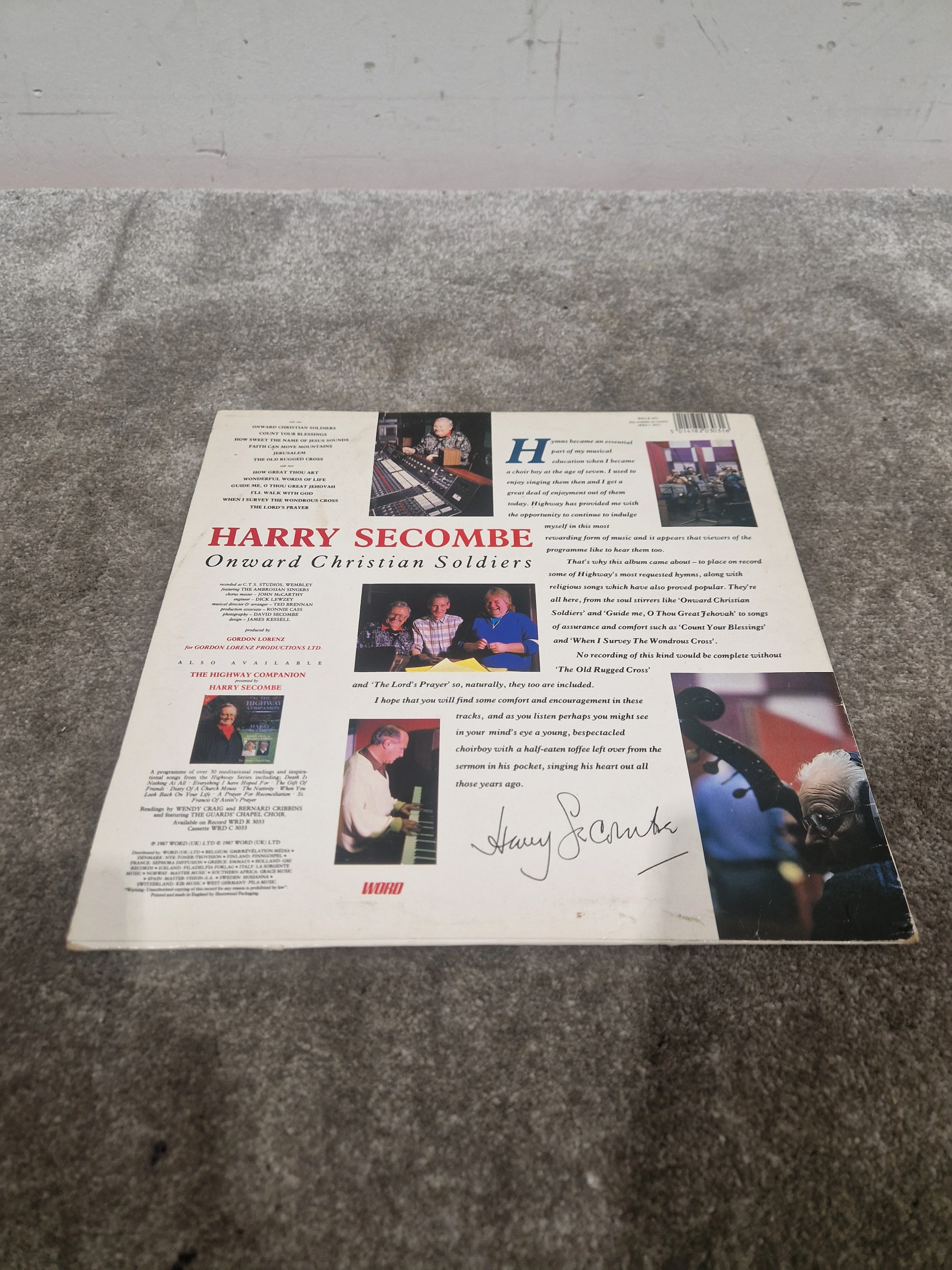 Harry Secombe Onward Christian Soldiers Vinyl – Record - Good - Image 2