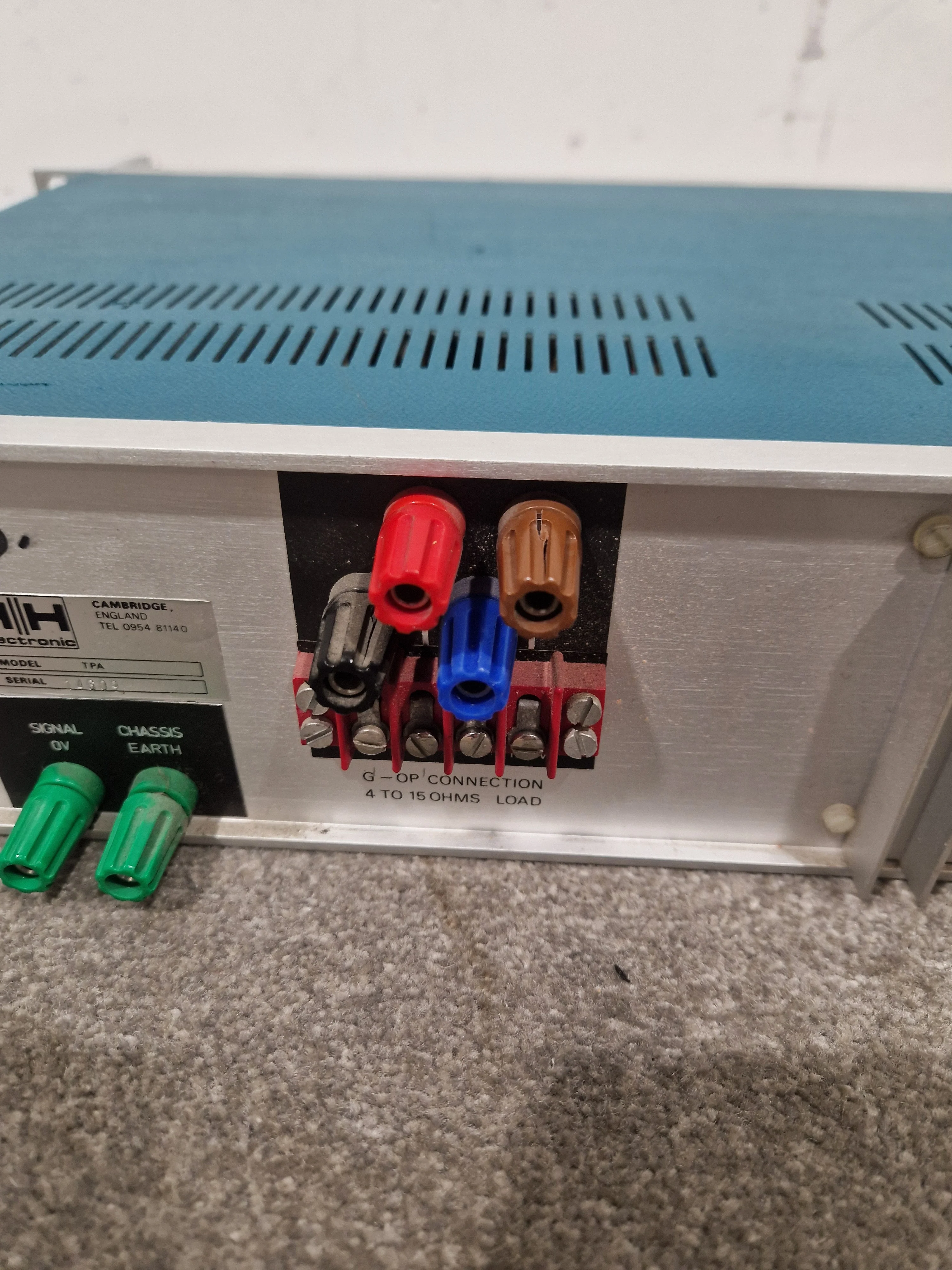 HH Electronics TPA-100D - Power Amplifier - Blue/Silver – Power Amplifier - Fair - Image 14