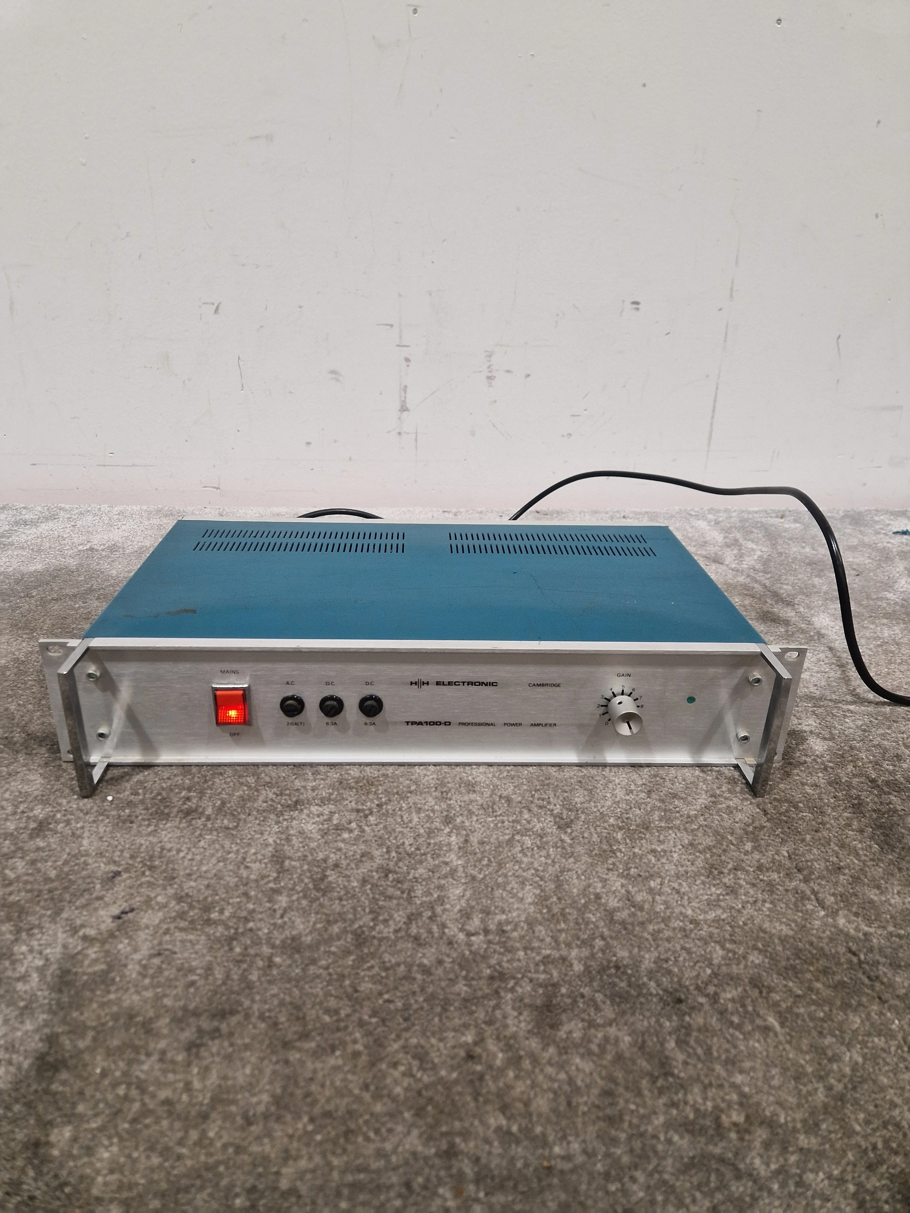 HH Electronics TPA-100D - Power Amplifier - Blue/Silver – Power Amplifier - Fair - Image 7