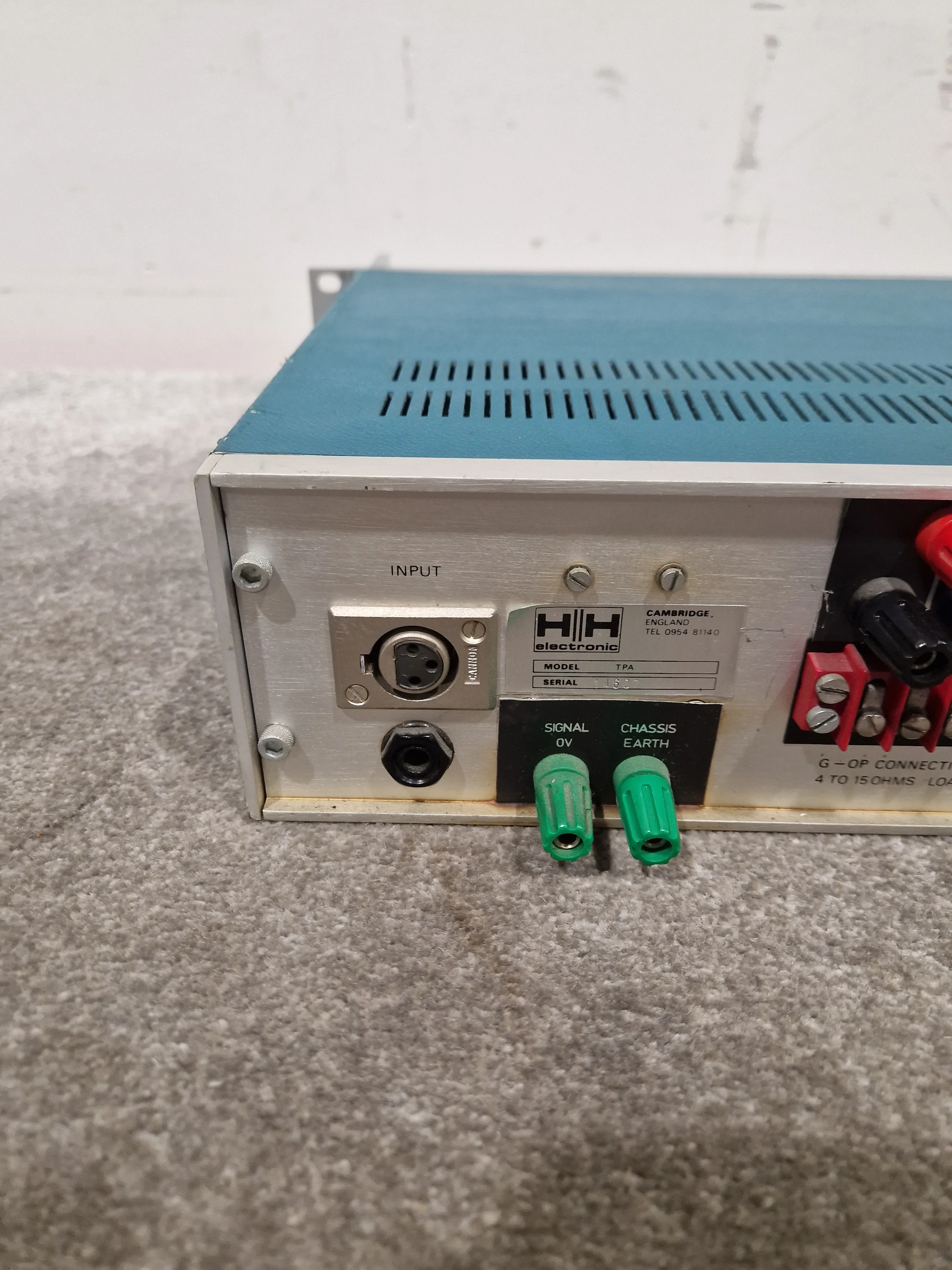 HH Electronics TPA-100D - Power Amplifier - Blue/Silver – Power Amplifier - Fair - Image 5