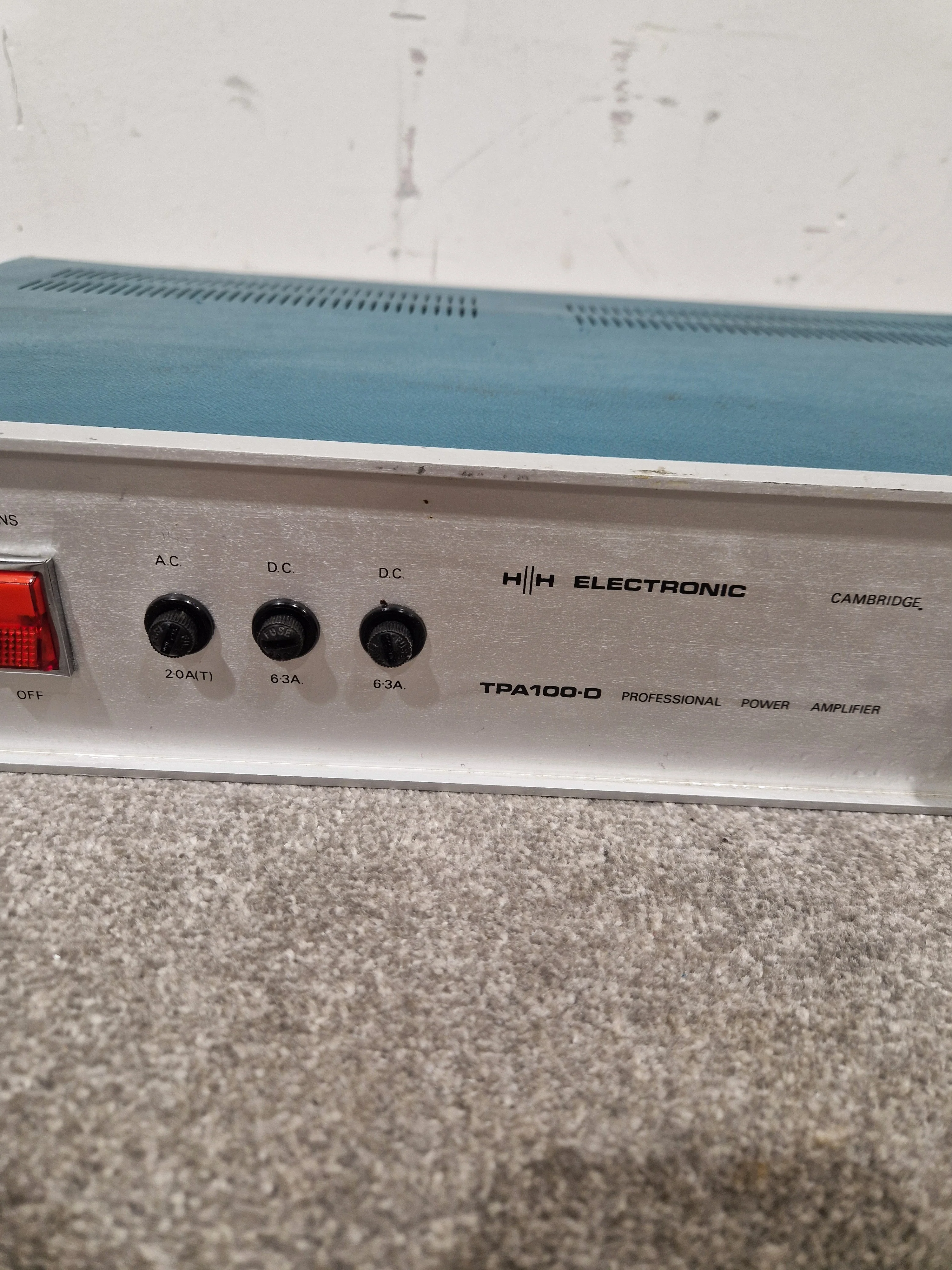 HH Electronics TPA-100D - Power Amplifier - Blue/Silver – Power Amplifier - Good - Image 13