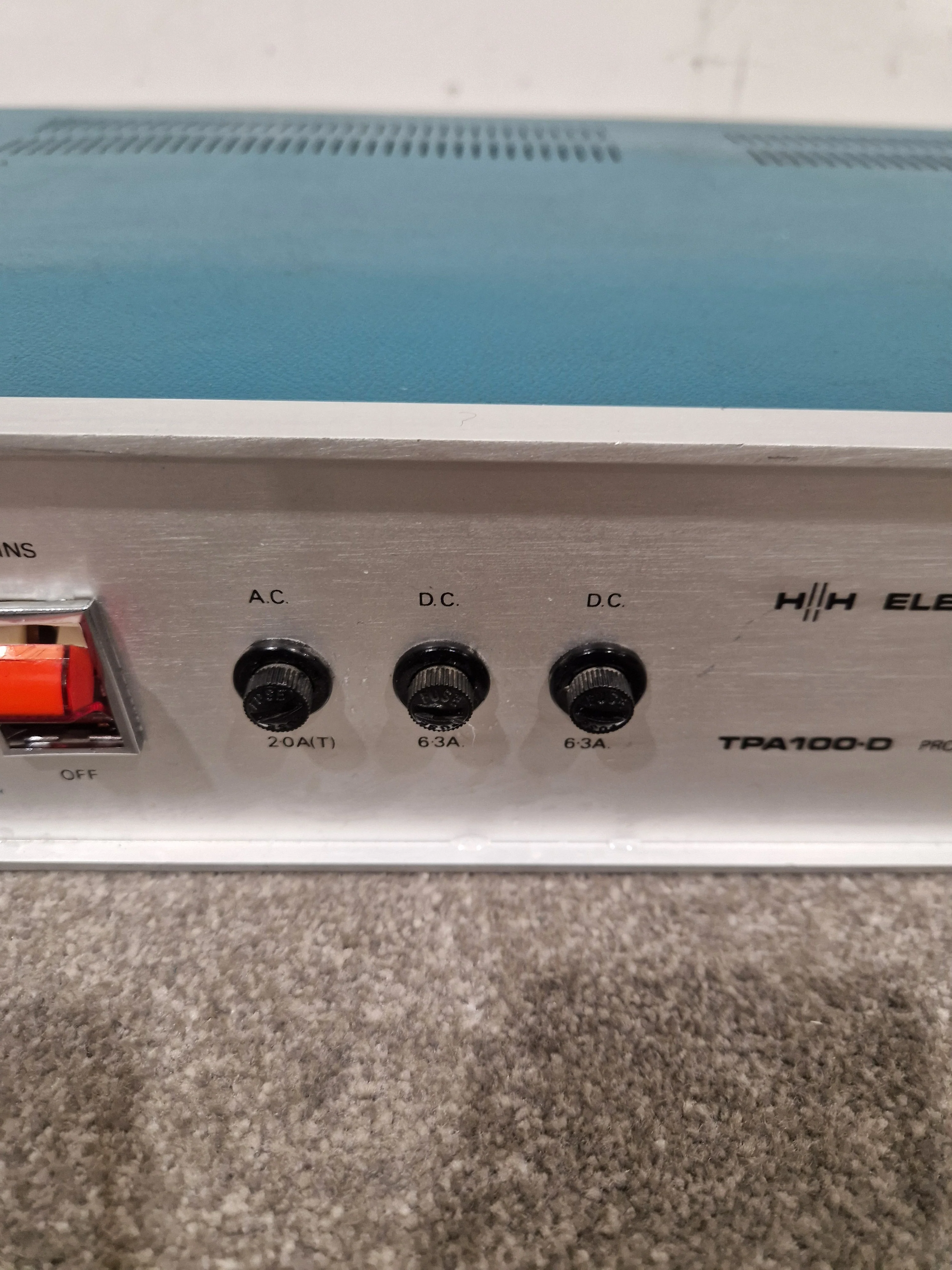 HH Electronics TPA-100D - Power Amplifier - Blue/Silver – Power Amplifier - Spares or Repair - Image 12
