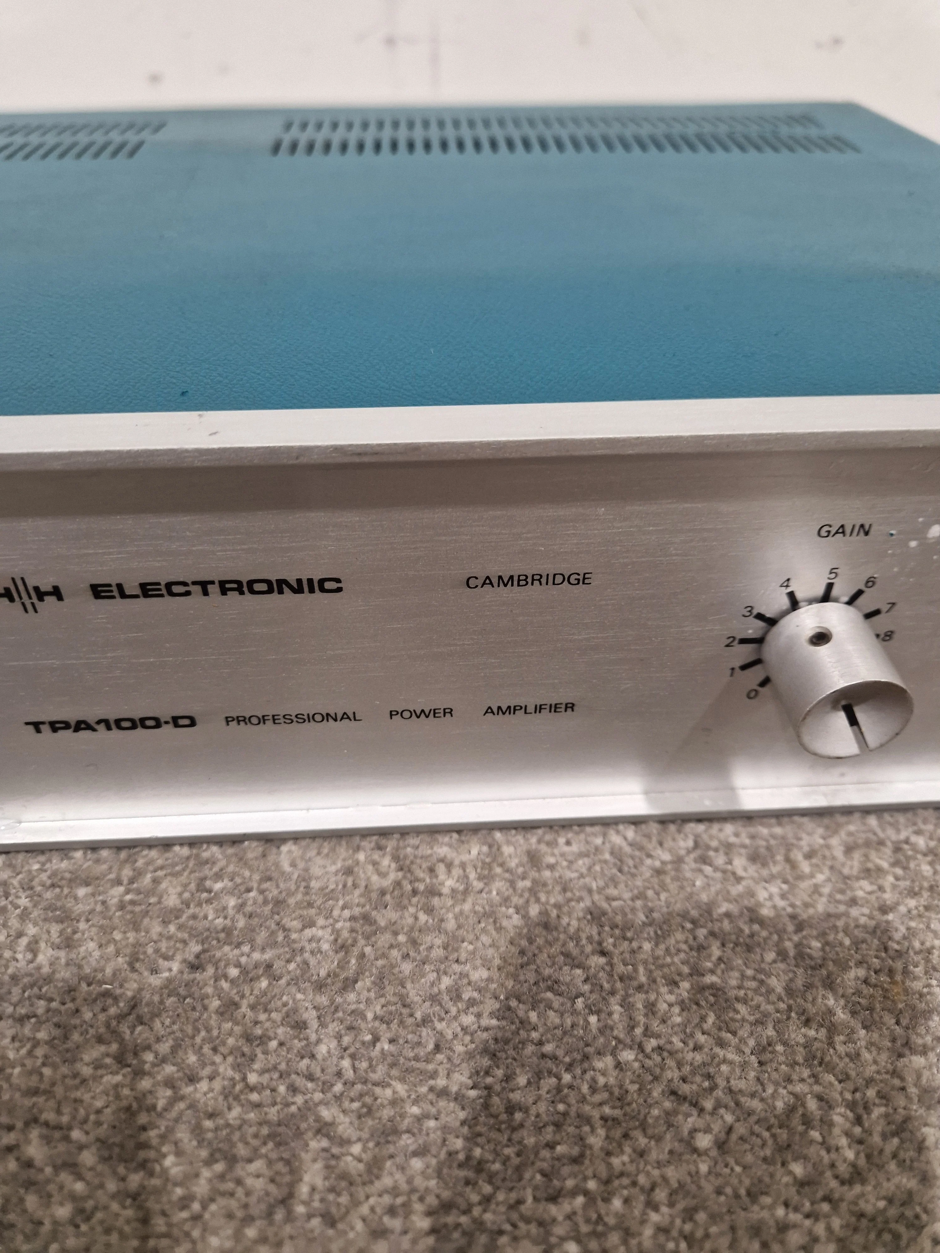 HH Electronics TPA-100D - Power Amplifier - Blue/Silver – Power Amplifier - Spares or Repair - Image 13