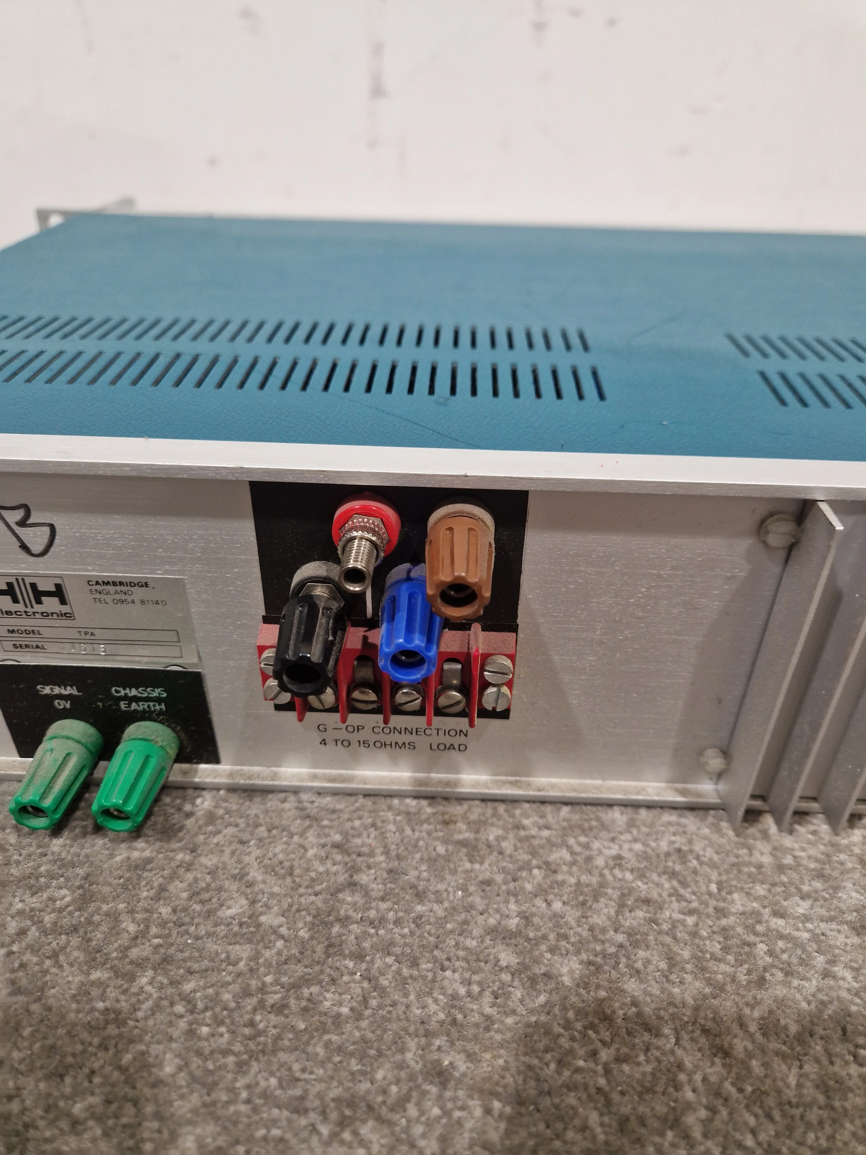 HH Electronics TPA-100D - Power Amplifier - Blue/Silver – Power Amplifier - Spares or Repair - Image 11
