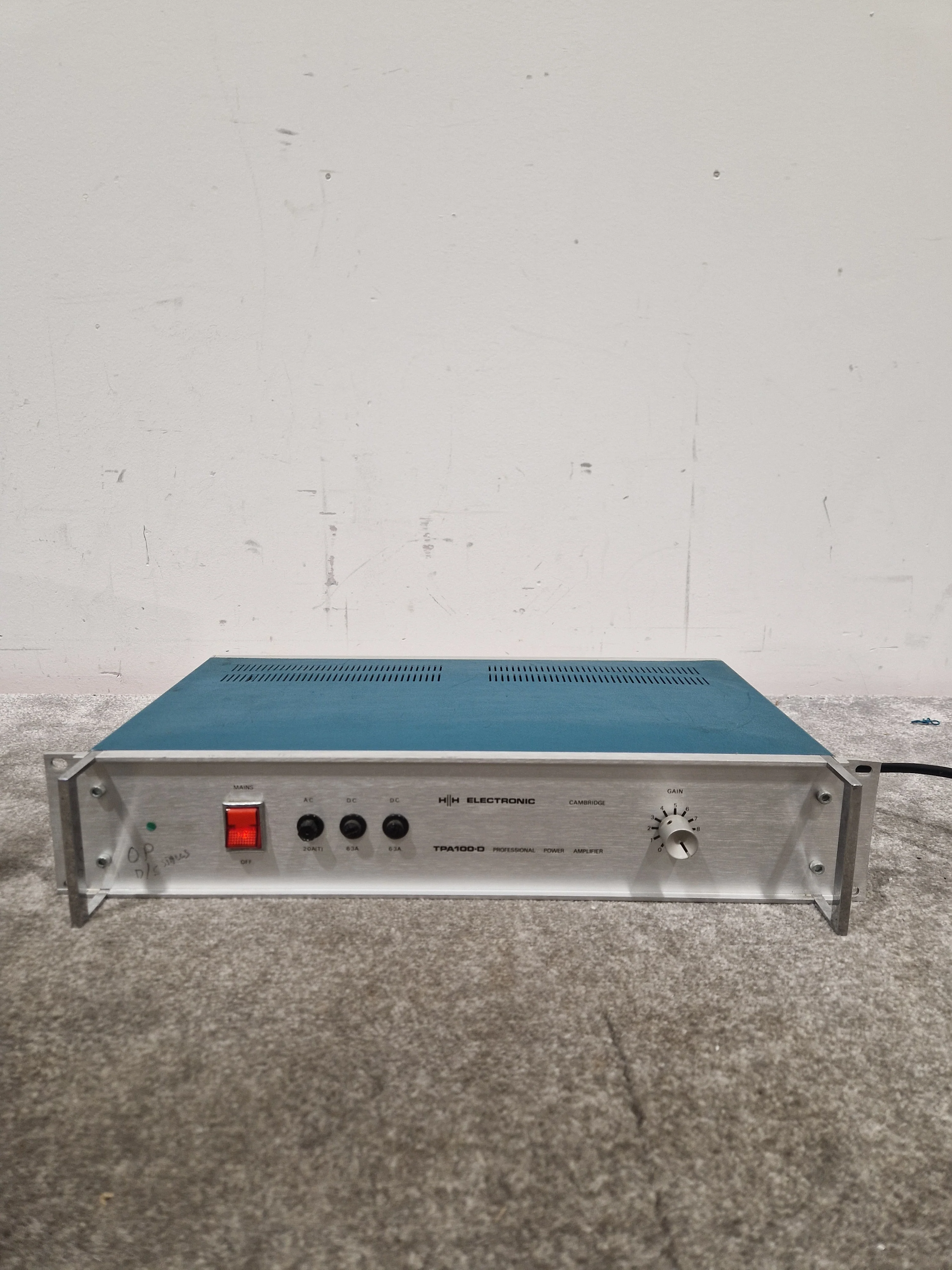 HH Electronics TPA-100D - Power Amplifier - Blue/Silver – Power Amplifier - Spares or Repair - Image 5
