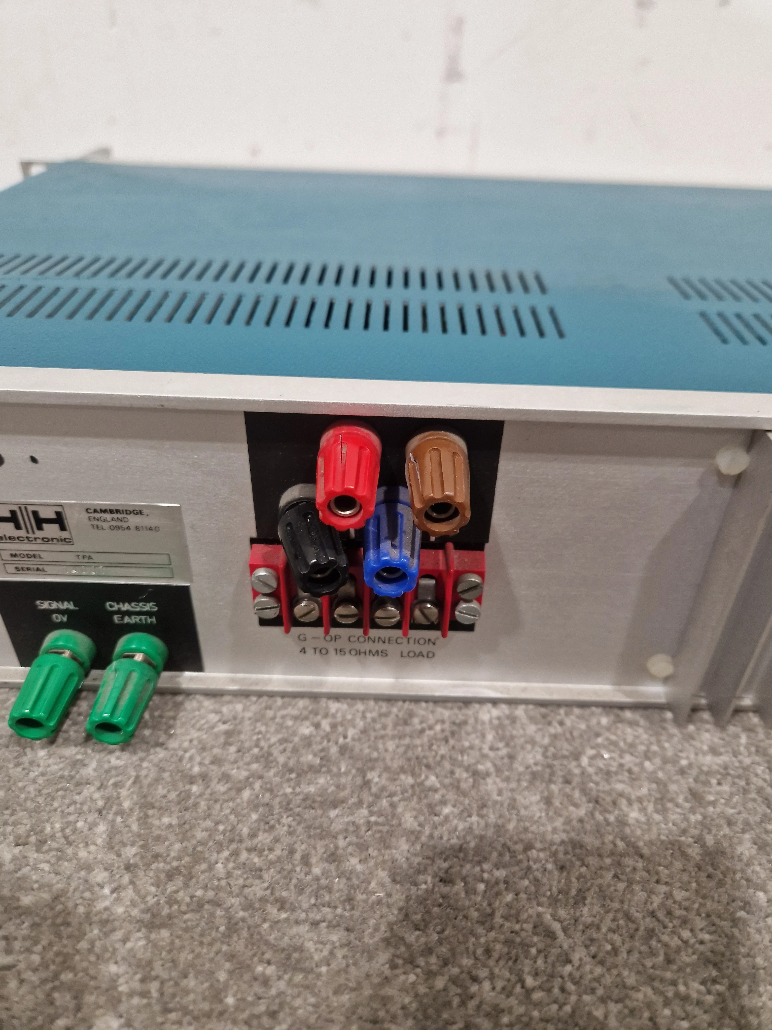 HH Electronics TPA-100D - Power Amplifier - Blue/Silver – Power Amplifier - Spares or Repair - Image 8
