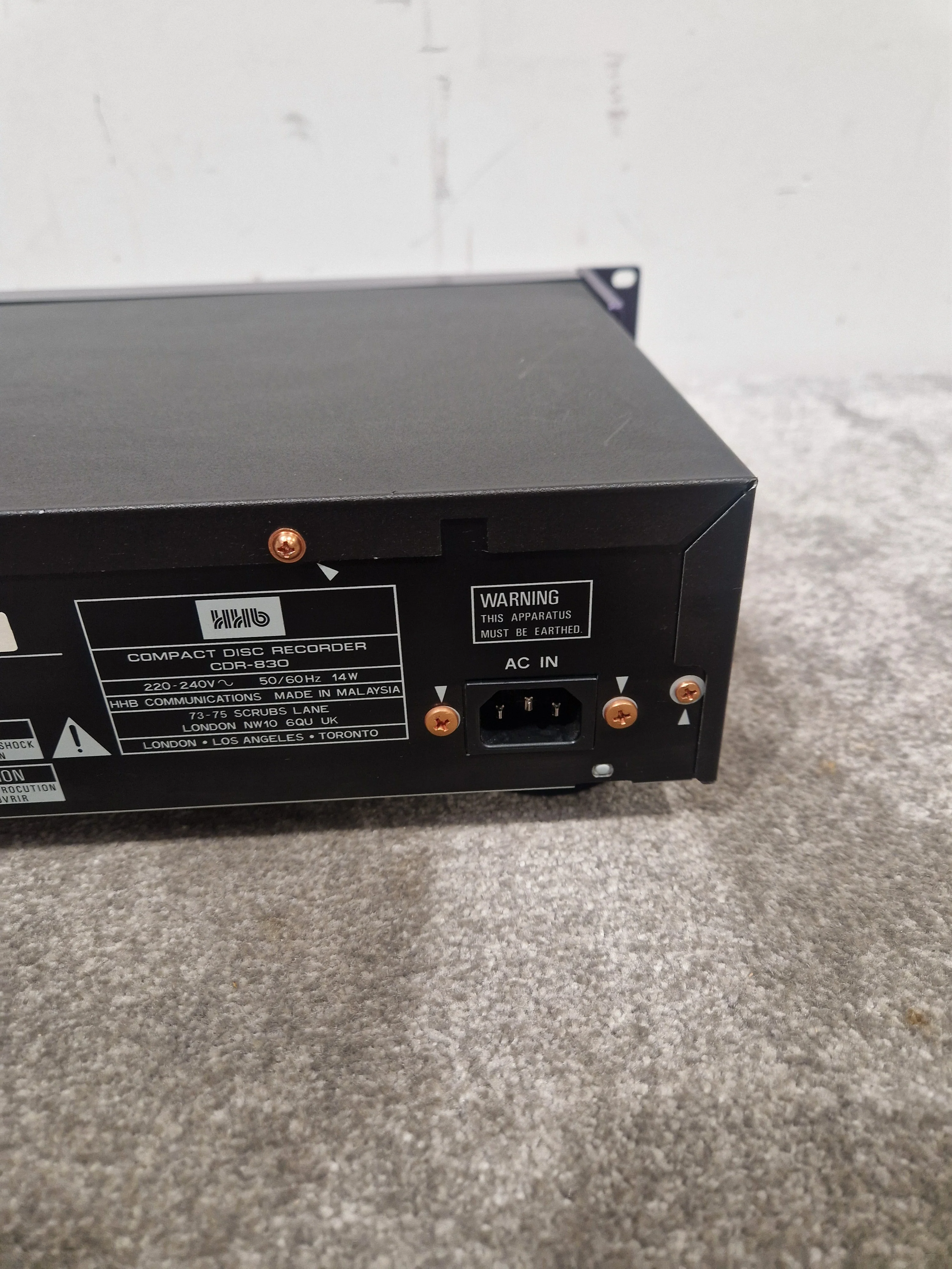 HHB BurnIT CDR-830 - Professional CD Recorder - Excellent w/ Power Supply and Remote - Image 11