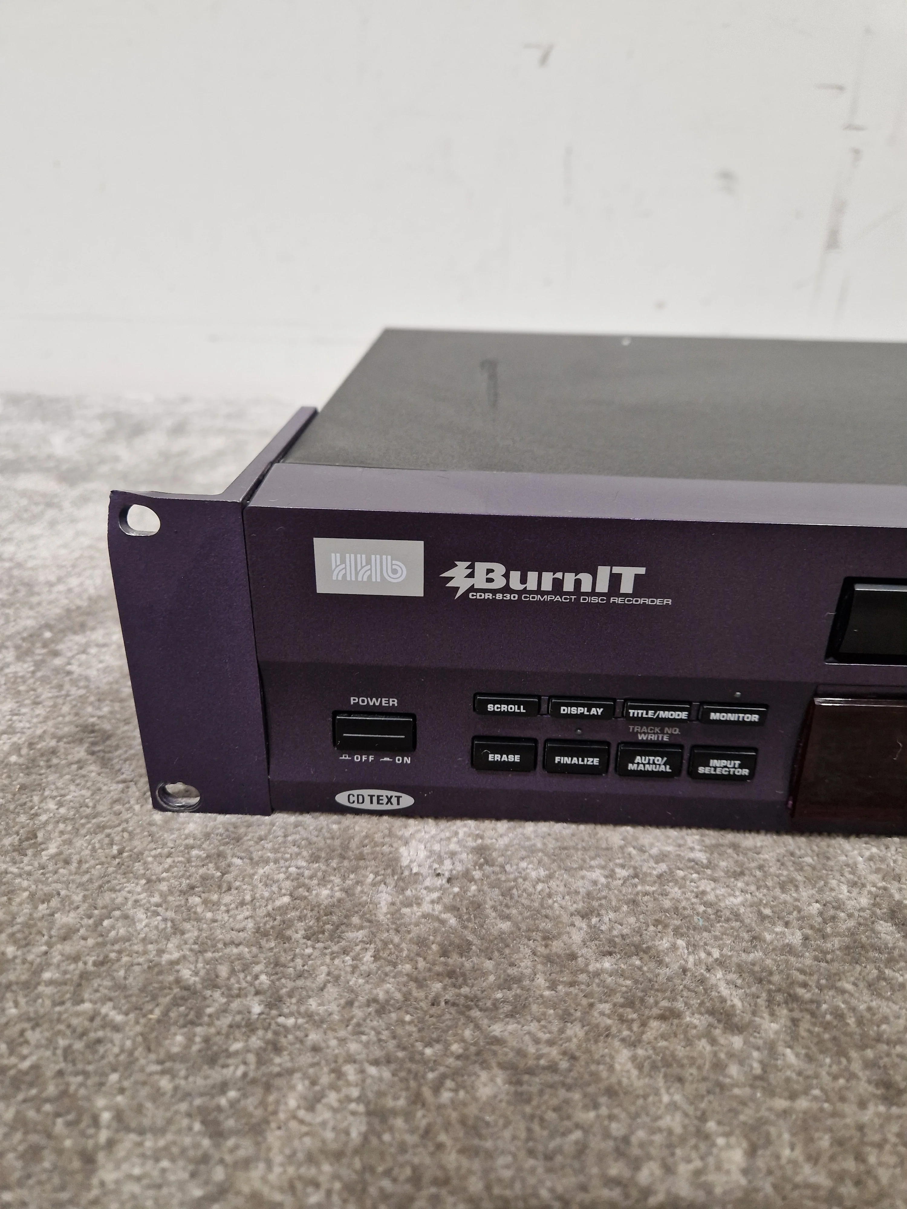 HHB BurnIT CDR-830 - Professional CD Recorder - Excellent w/ Power Supply & Remote - Image 5