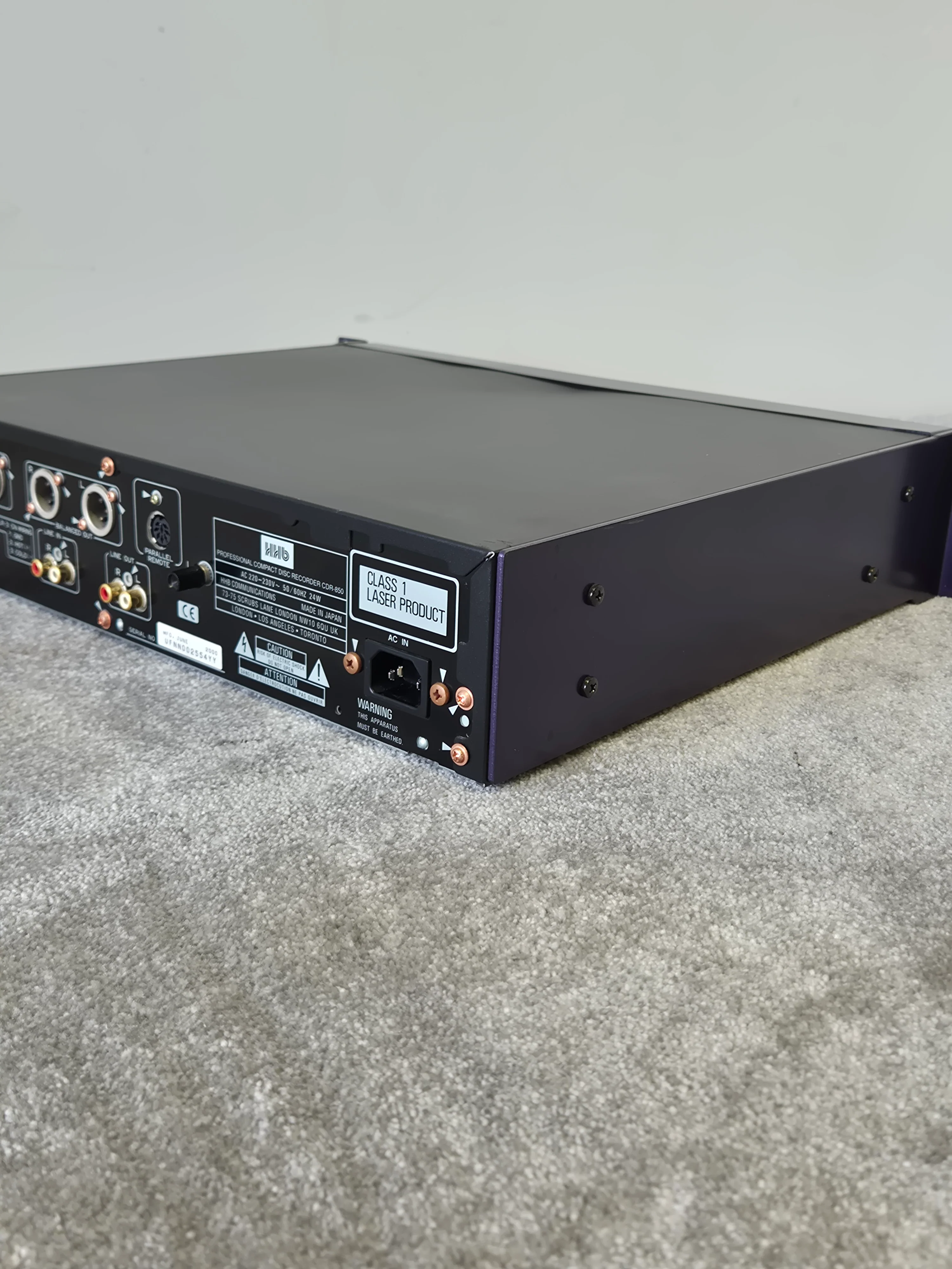 HHB CDR-850 - Professional Compact Disc Recorder and Player (Spares or Repairs) - Image 6