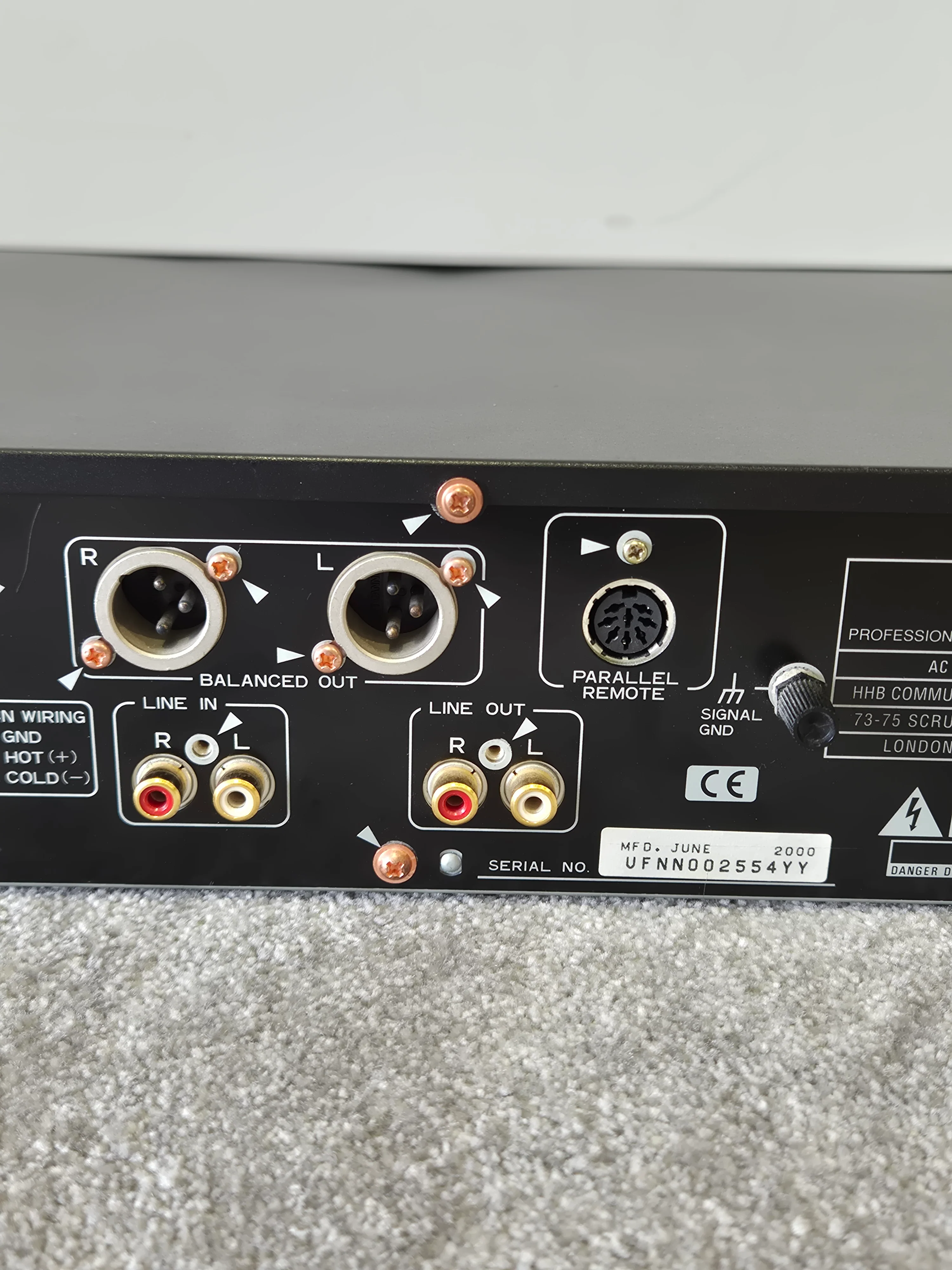 HHB CDR-850 - Professional Compact Disc Recorder and Player (Spares or Repairs) - Image 9