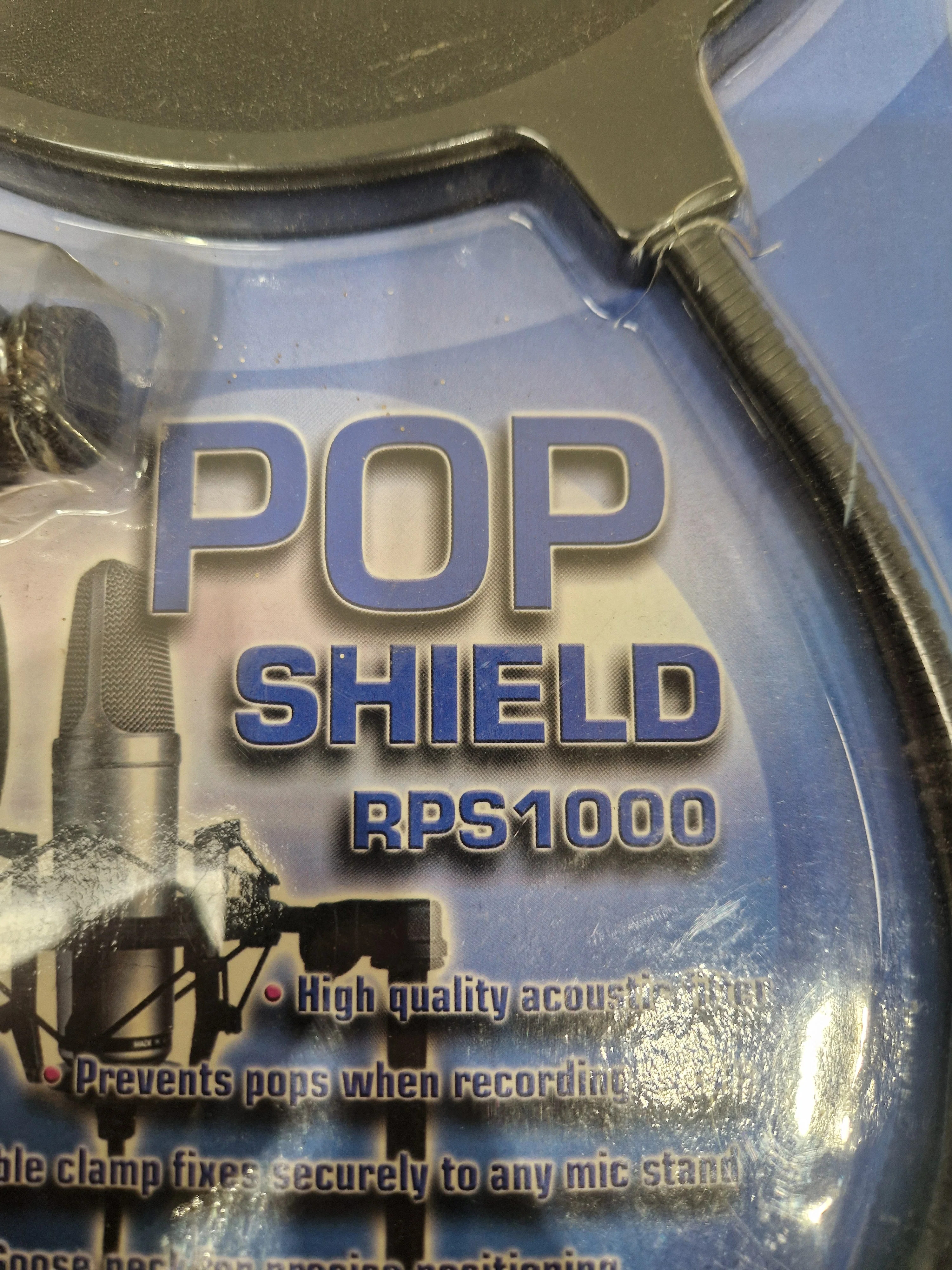 Hhb Pop Shield RPS1000 Pop Filter - Dual-Layer Mesh, Adjustable Gooseneck - Mint w/ Original Box - Image 4