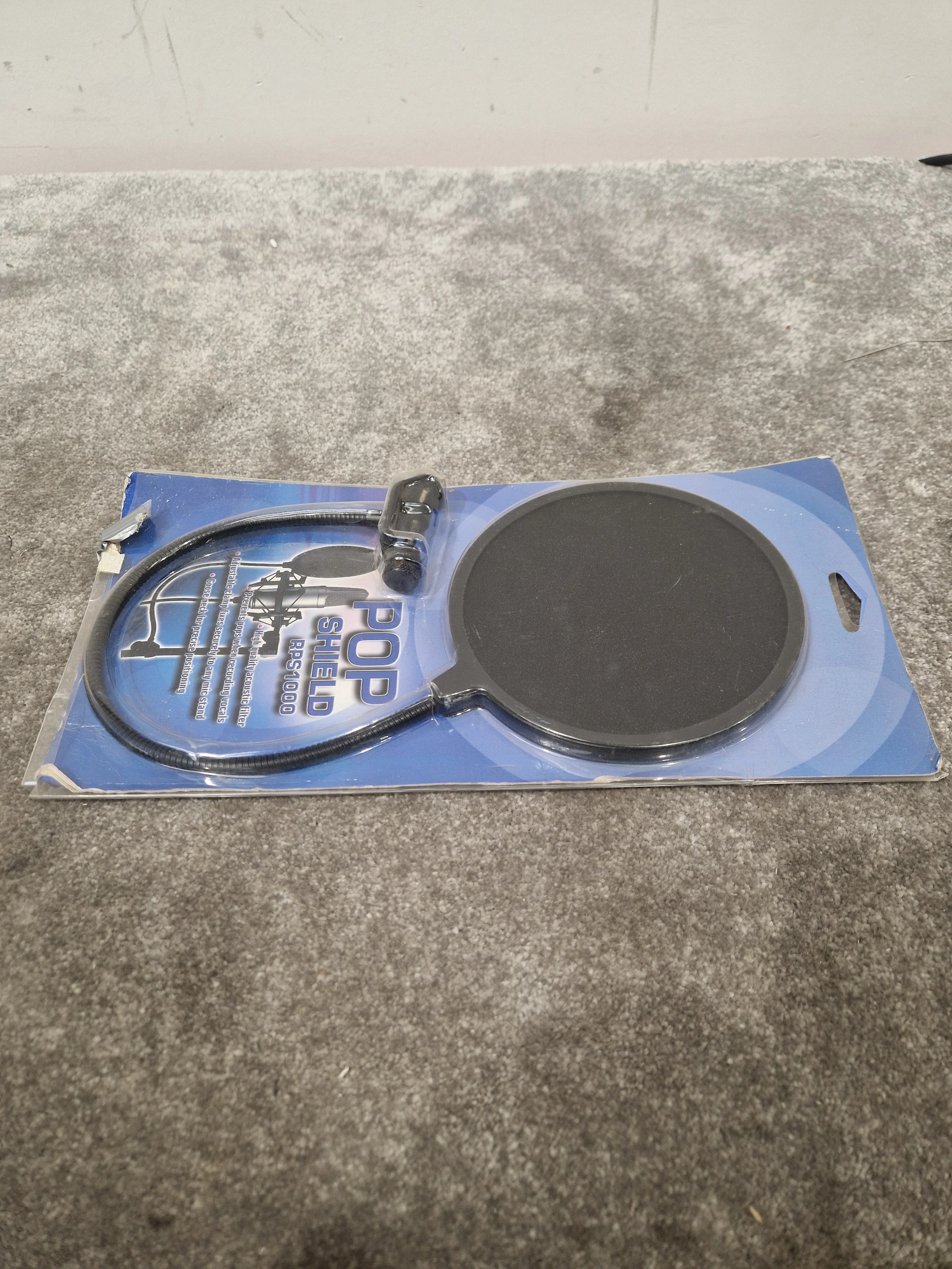 Hhb Pop Shield RPS1000 Pop Filter - Dual-Layer Mesh, Adjustable Gooseneck - Mint w/ Original Box - Image 6