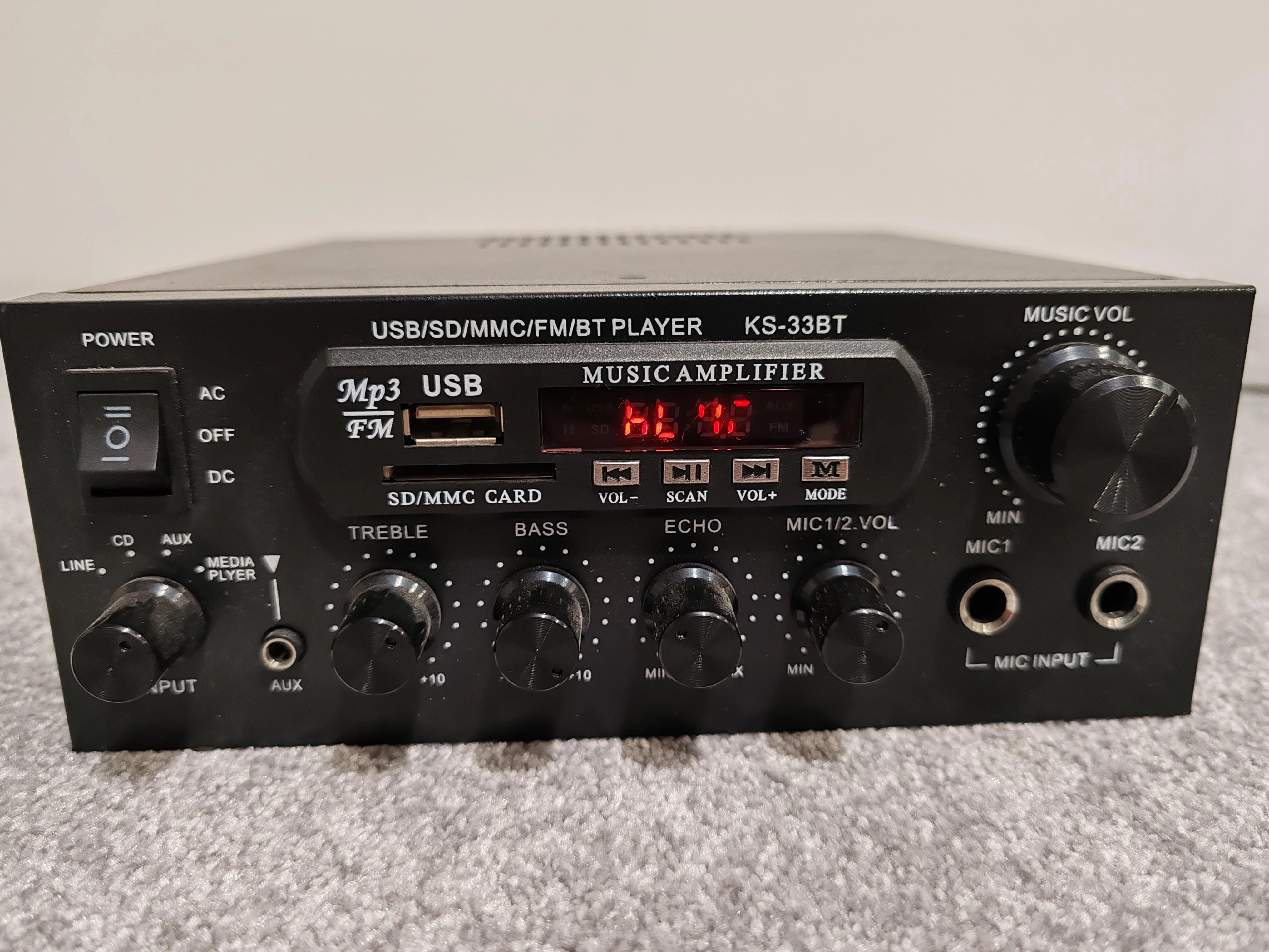 Hi-Fi Kara OK Power Amp KS-33BT With Remote Control - Image 8