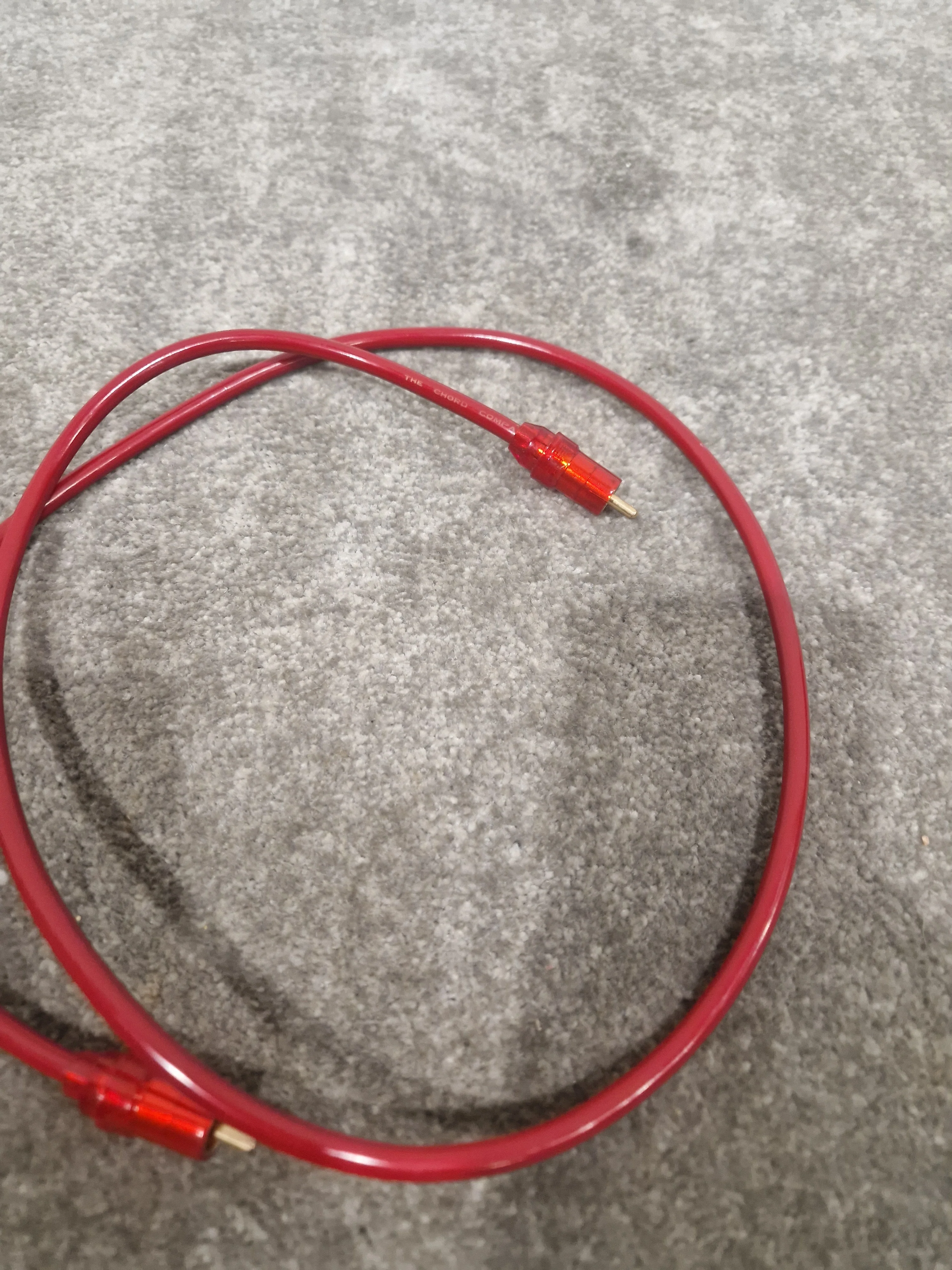 High Qaulity 1FT Red RCA Phono Cable Pair Single Heads Audio Cable - Durable Construction - Excellent - Image 7