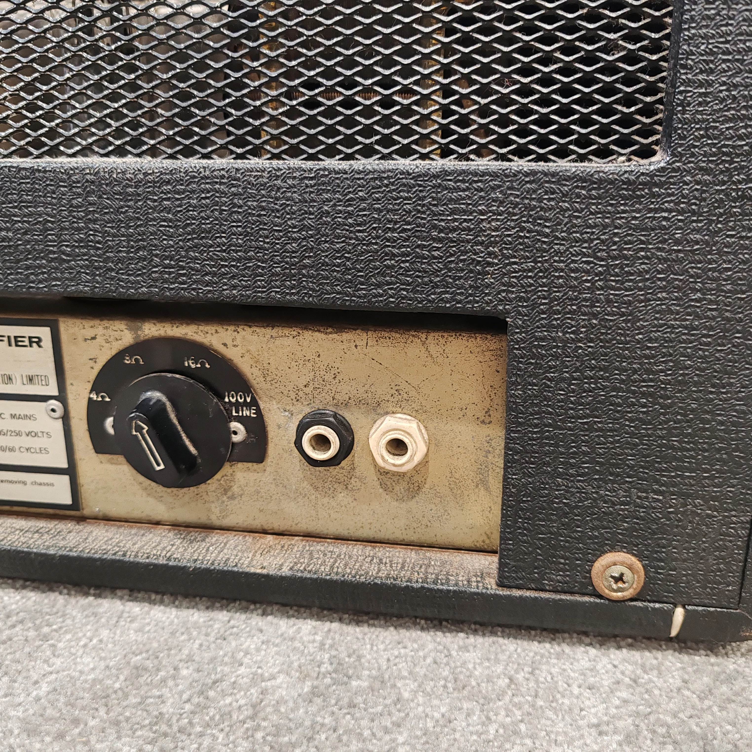 Hiwatt Custom Built Vintage 70s 110 PA / Amplifier - DR112 Amplifier - Fully Serviced, Clean Sound - Very Good w/ Power Supplyv - Image 11