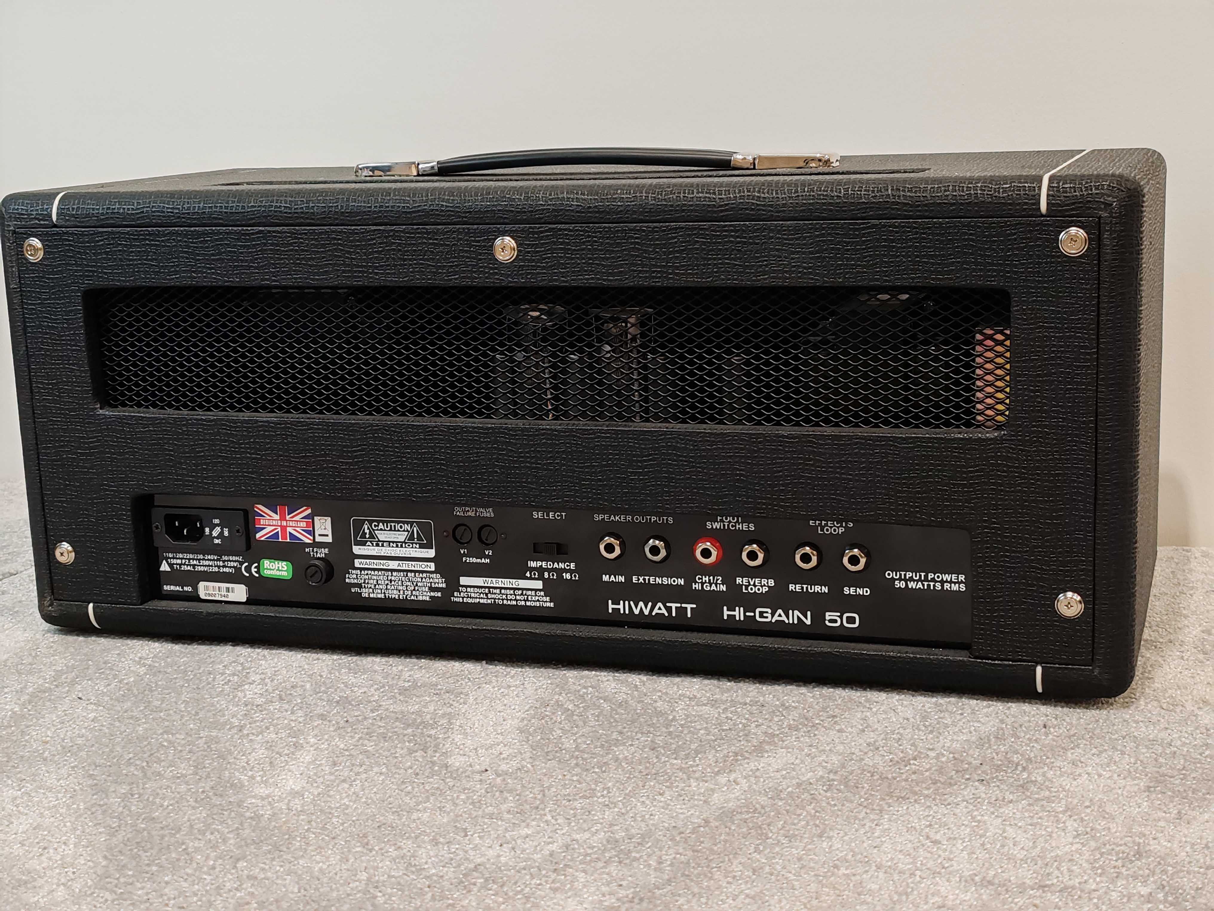 Hiwatt Hi-Gain 50 - 50w Guitar Amplifier Head - Image 5