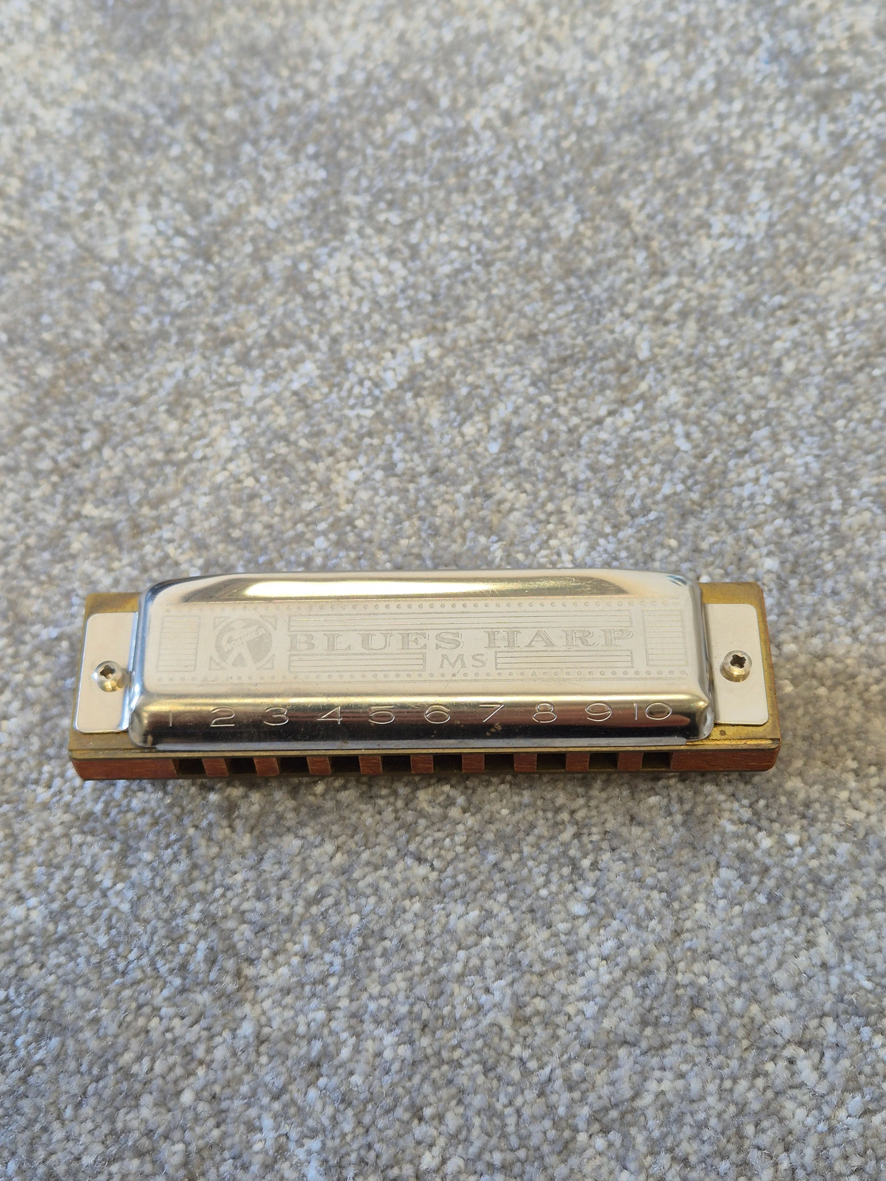 Hohner Blues Harp Harmonica - Key F w/ Case - Image 2