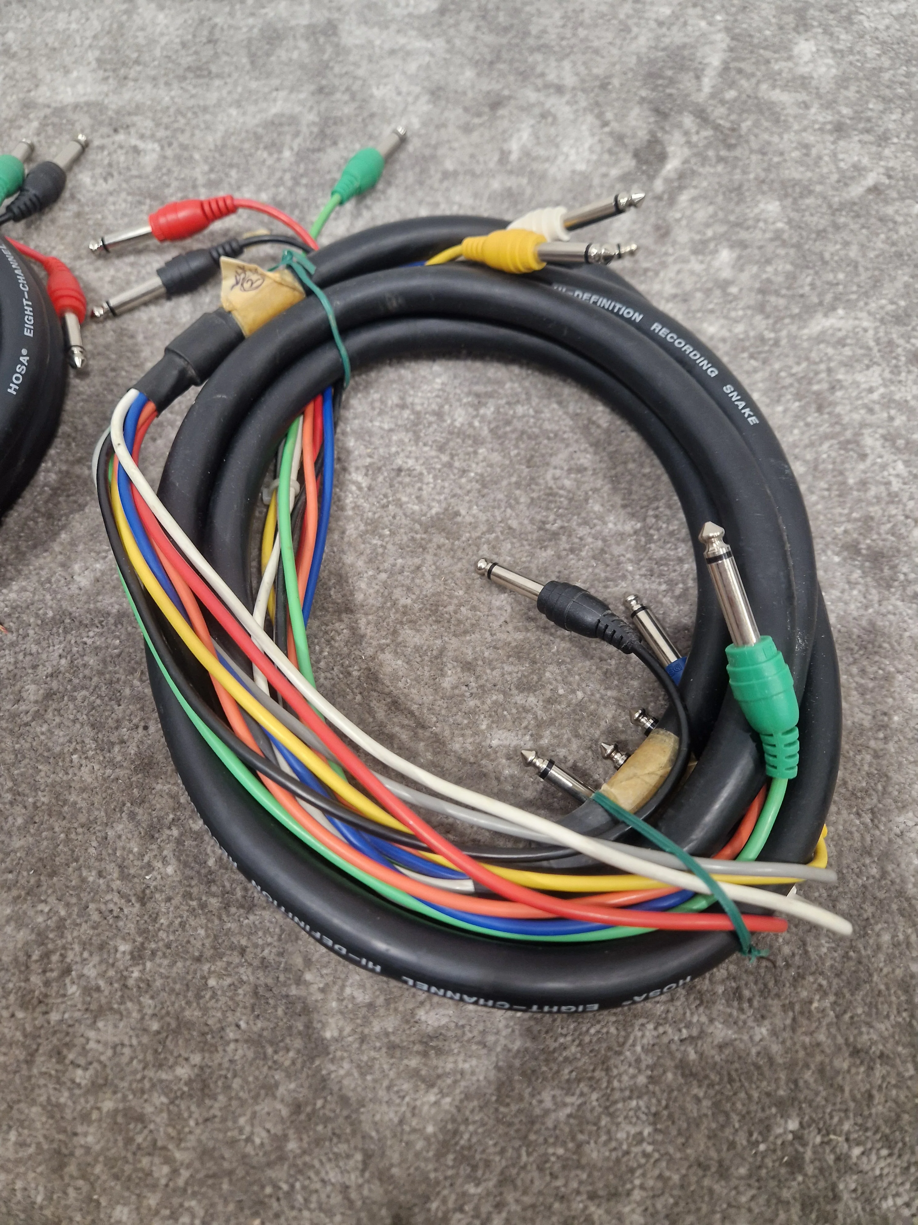 Hosa 8 Channel Hi-Definition Recording Snake Pair - Pro Audio Connection - Excellent - Image 5