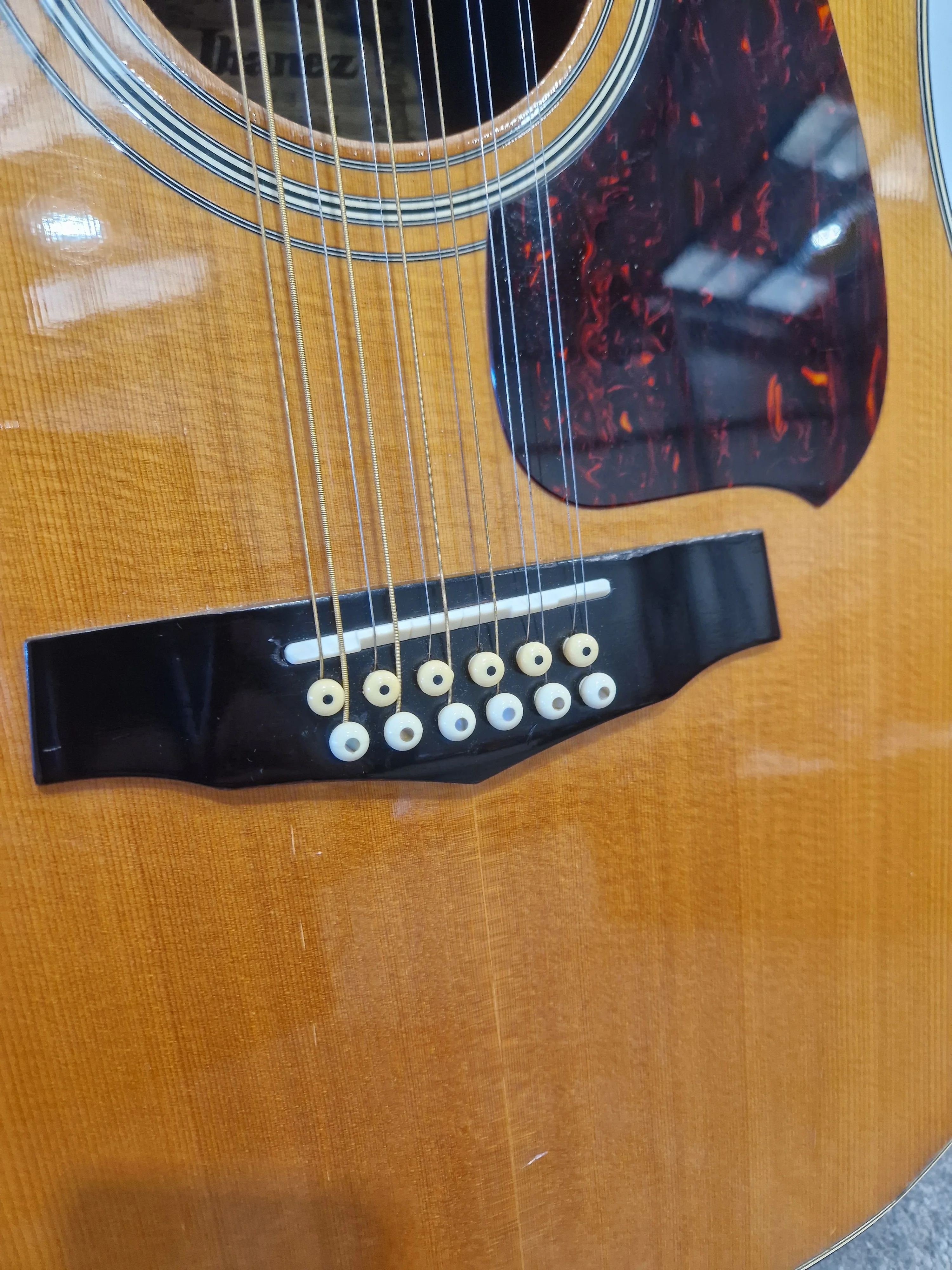 Ibanez 302 - 12-String Acoustic Guitar - Natural - Good - Image 16