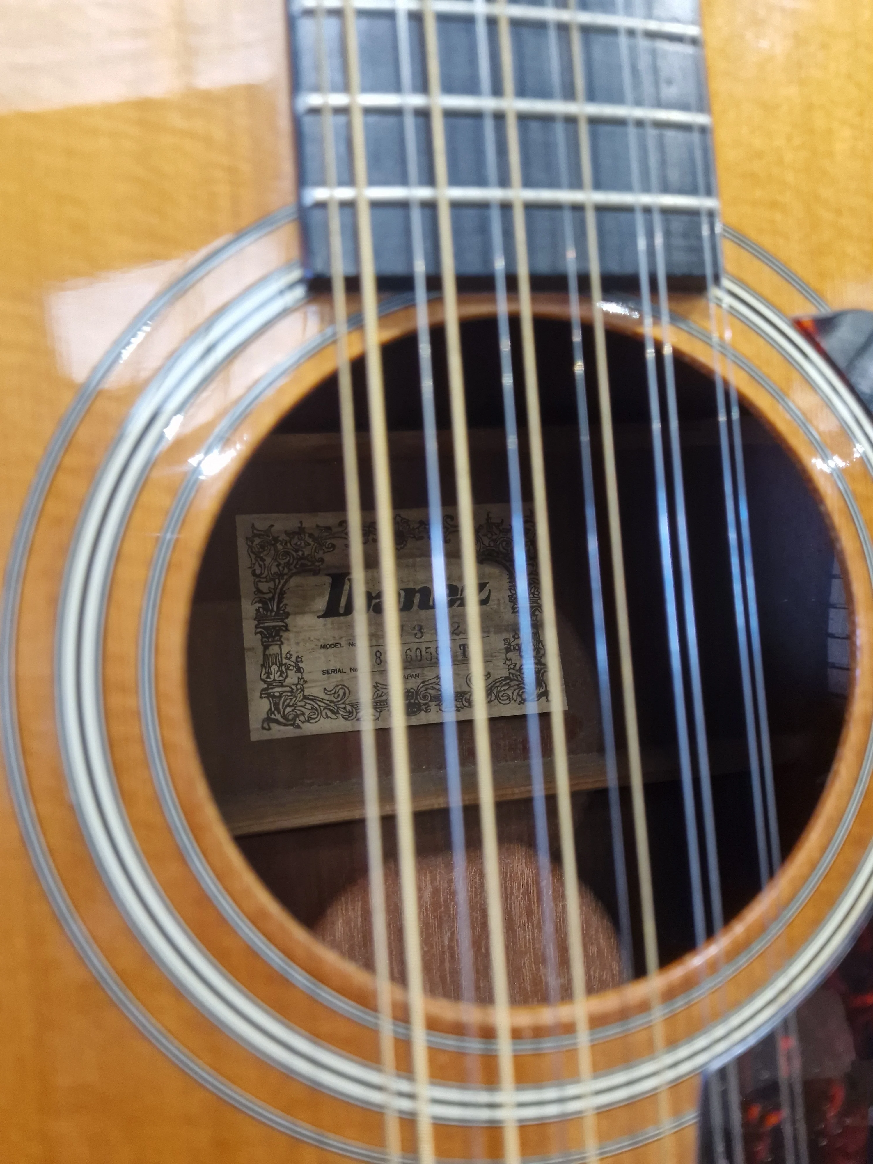 Ibanez 302 - 12-String Acoustic Guitar - Natural - Good - Image 6