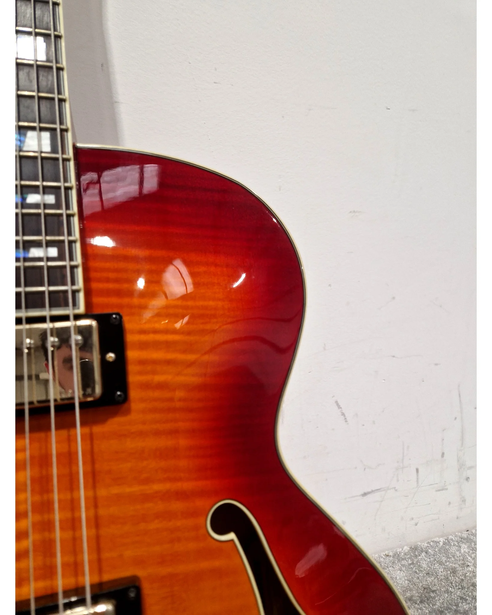 Ibanez AF155-AWB - Electric Guitar - Left-Handed - Sunburst - Excellent w/ Hard Case - Image 18