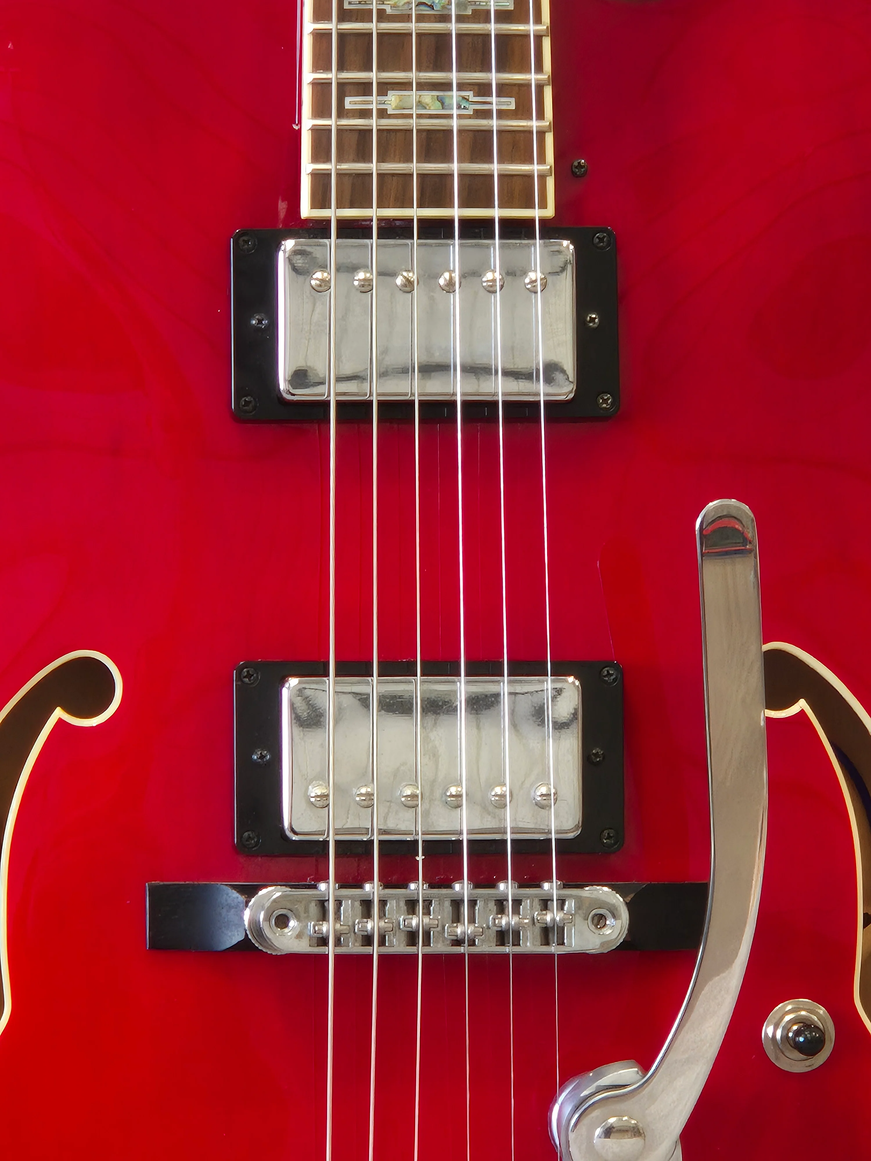 Ibanez Artcore AFS75T - Semi-Hollow Body Electric Guitar - Cherry Red - Image 3