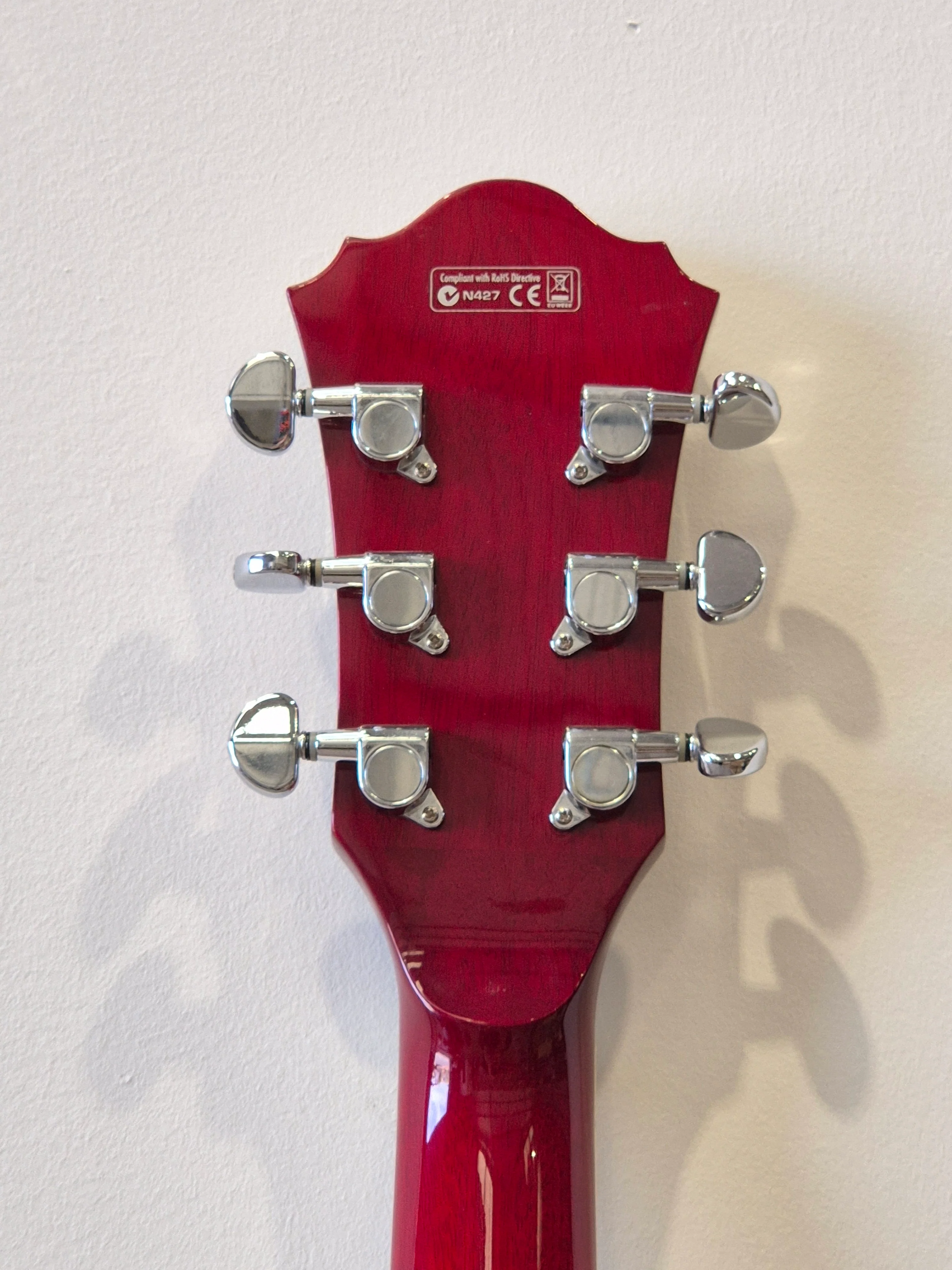 Ibanez Artcore AFS75T - Semi-Hollow Body Electric Guitar - Cherry Red - Image 7
