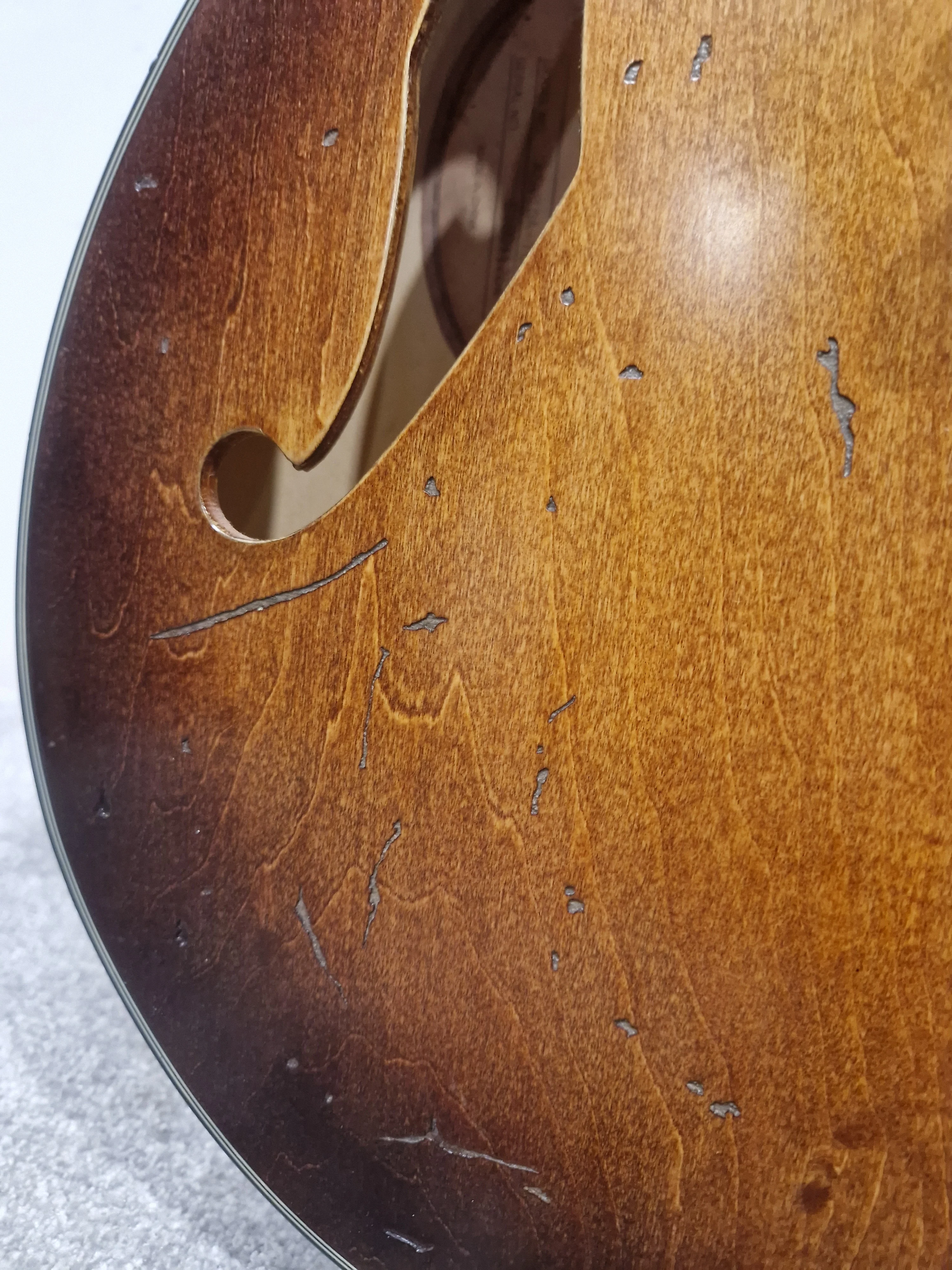 Ibanez Asv10a-Tcl-12-01 - Naturally Distressed - Semi-Hollow Electric Guitar - Very Good w/ Hard Case - Image 15