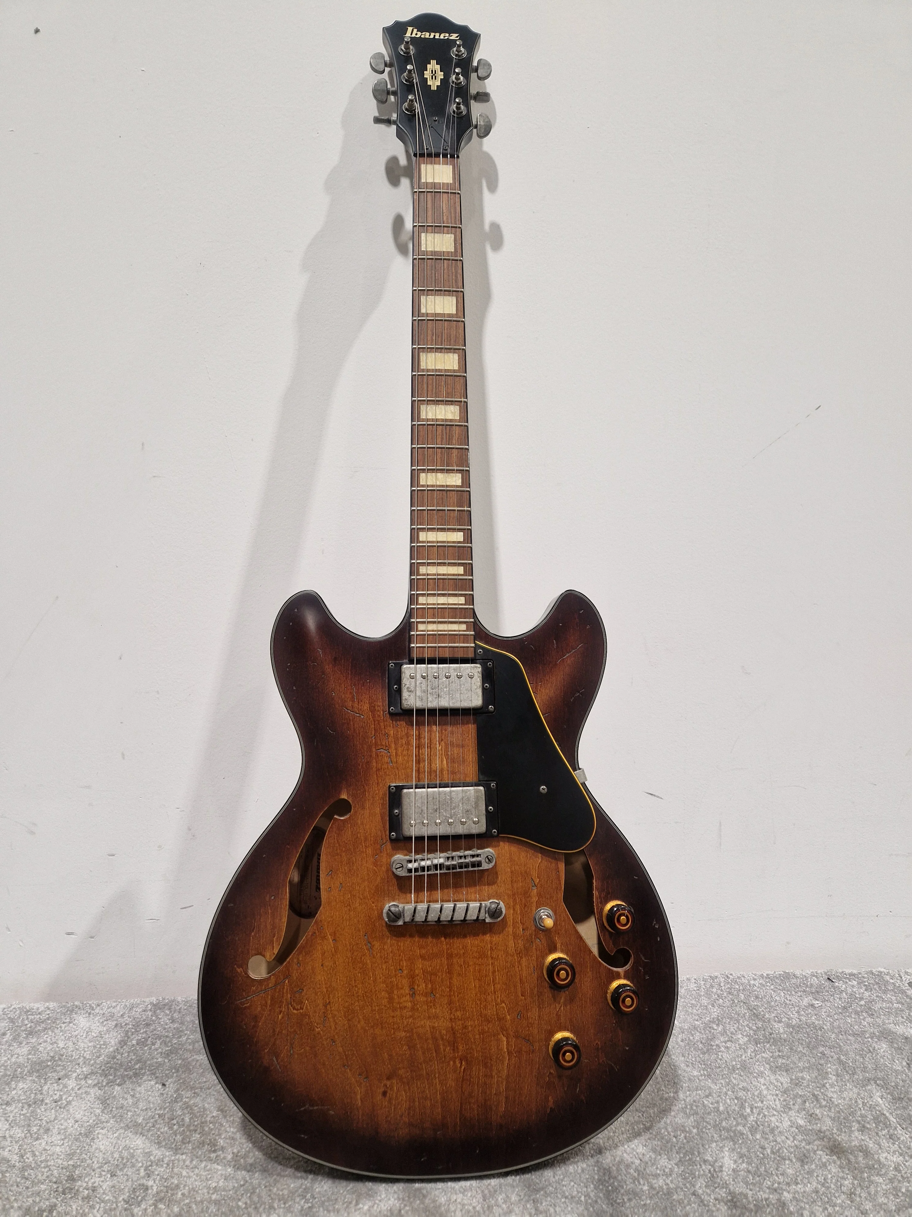 Ibanez Asv10a-Tcl-12-01 - Naturally Distressed - Semi-Hollow Electric Guitar - Very Good w/ Hard Case - Image 4