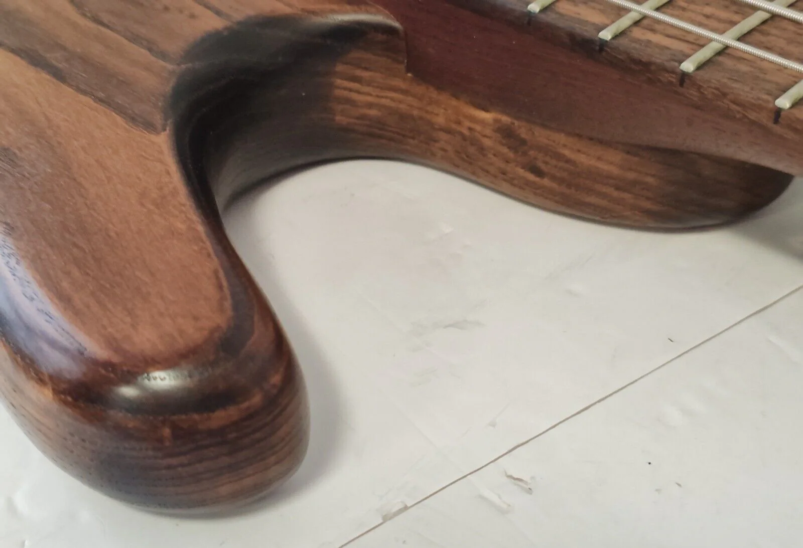 Ibanez Ergodyne EDB555 5 String Electric Bass Guitar Brown Walnut Natural - Image 5