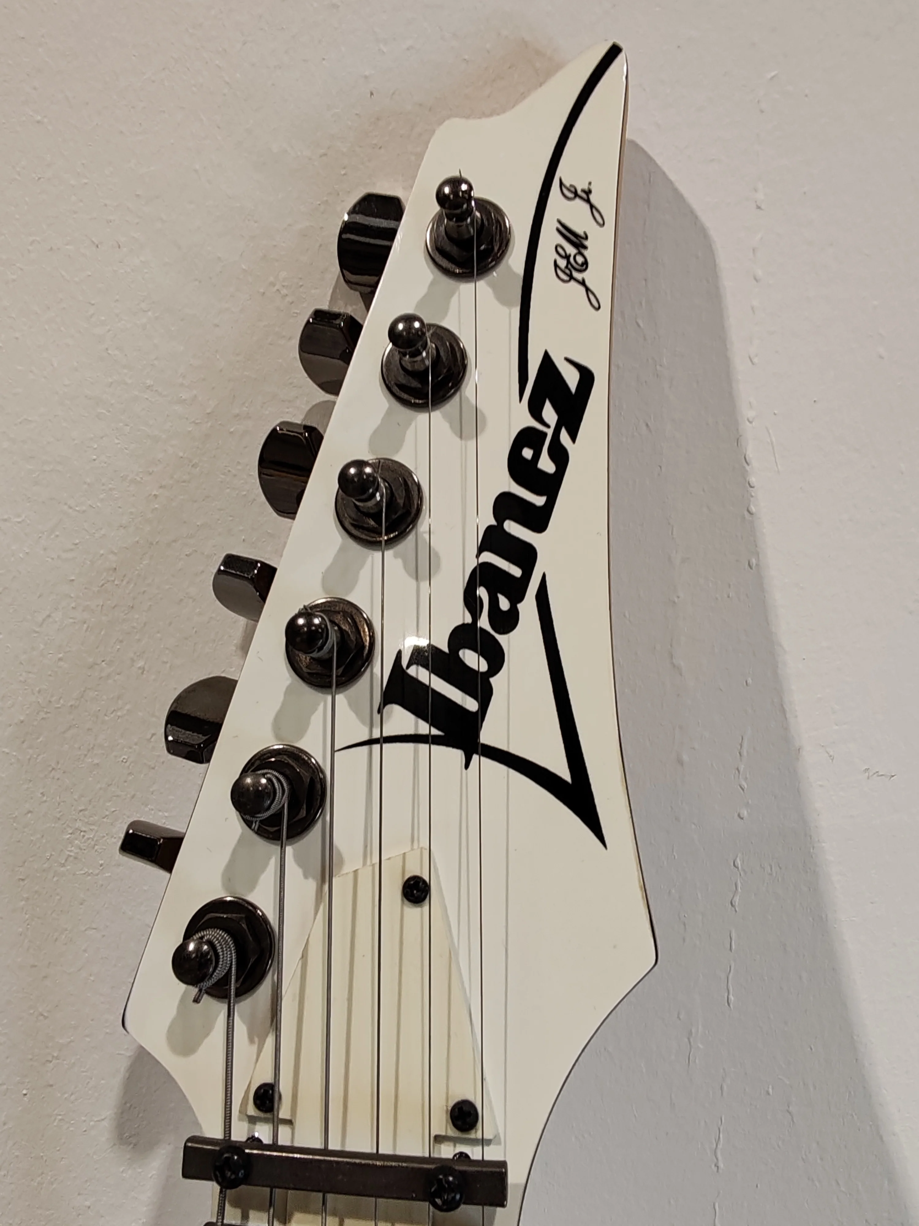 Ibanez Jem Jr Electric Guitar - White - Double Locking Trem - Image 13