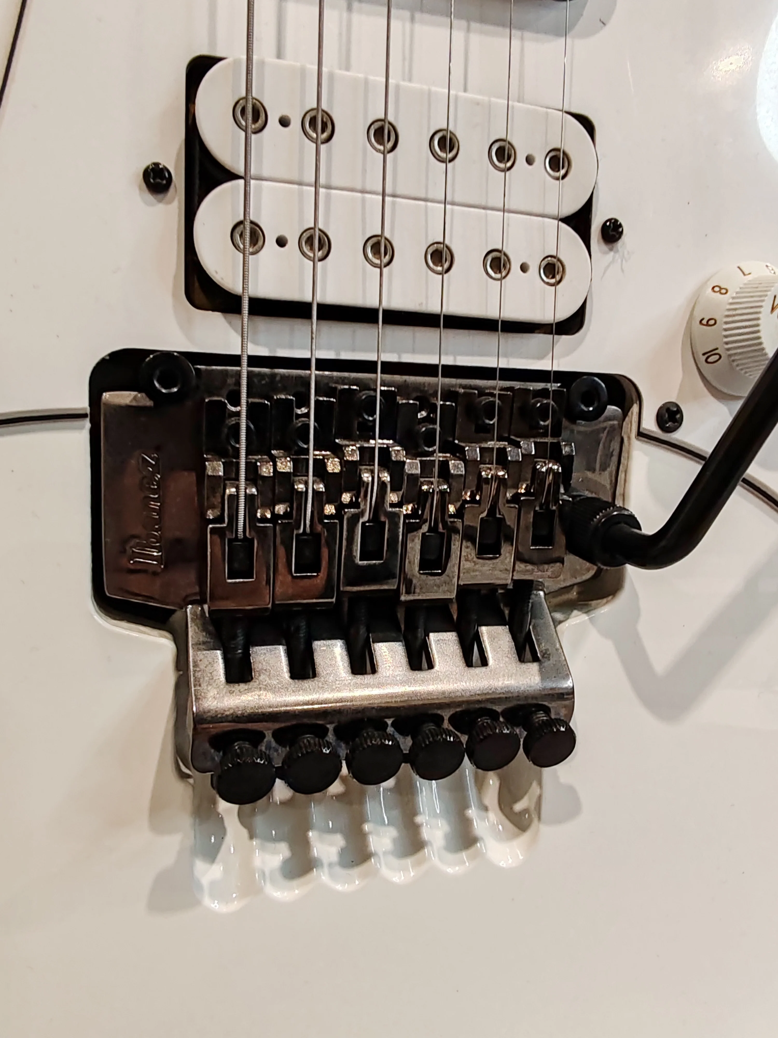 Ibanez Jem Jr Electric Guitar - White - Double Locking Trem - Image 4