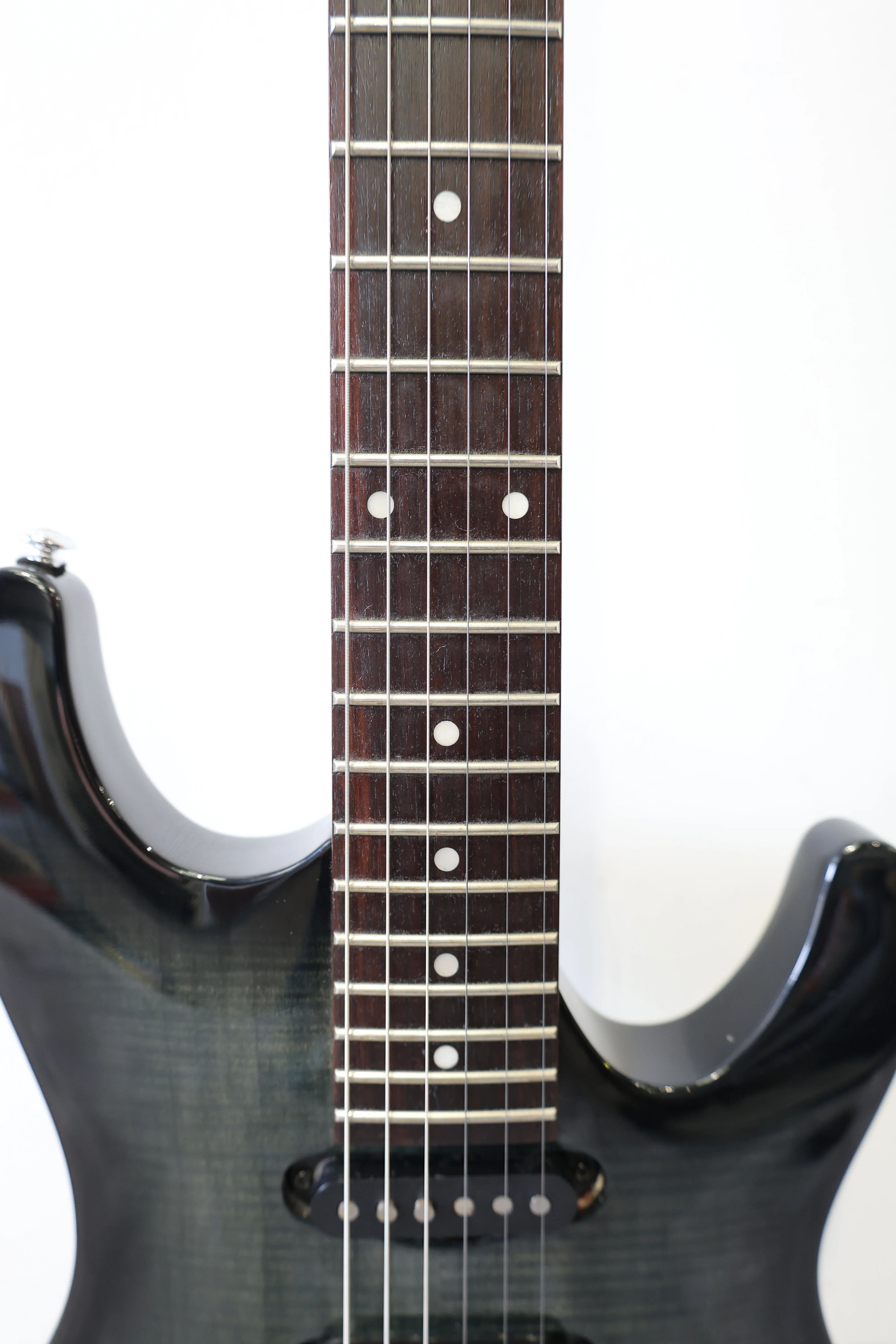 Ibanez SA 160QM Electric Guitar 2016 Dark Green - Quilted Maple Top Maple Neck - Very Good w/ Soft Case - Image 23