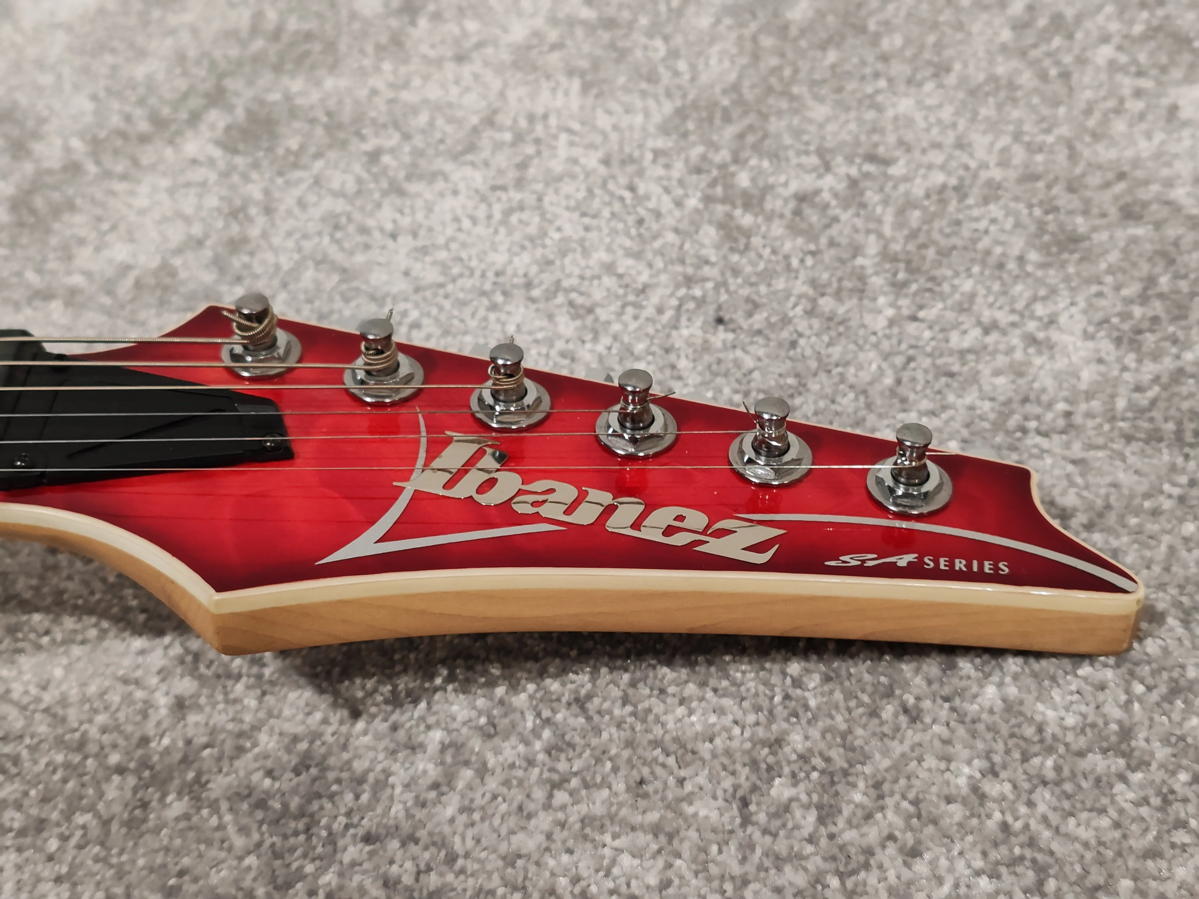 Ibanez SA360QM Electric Guitar - Red - With Hard Case - Image 15