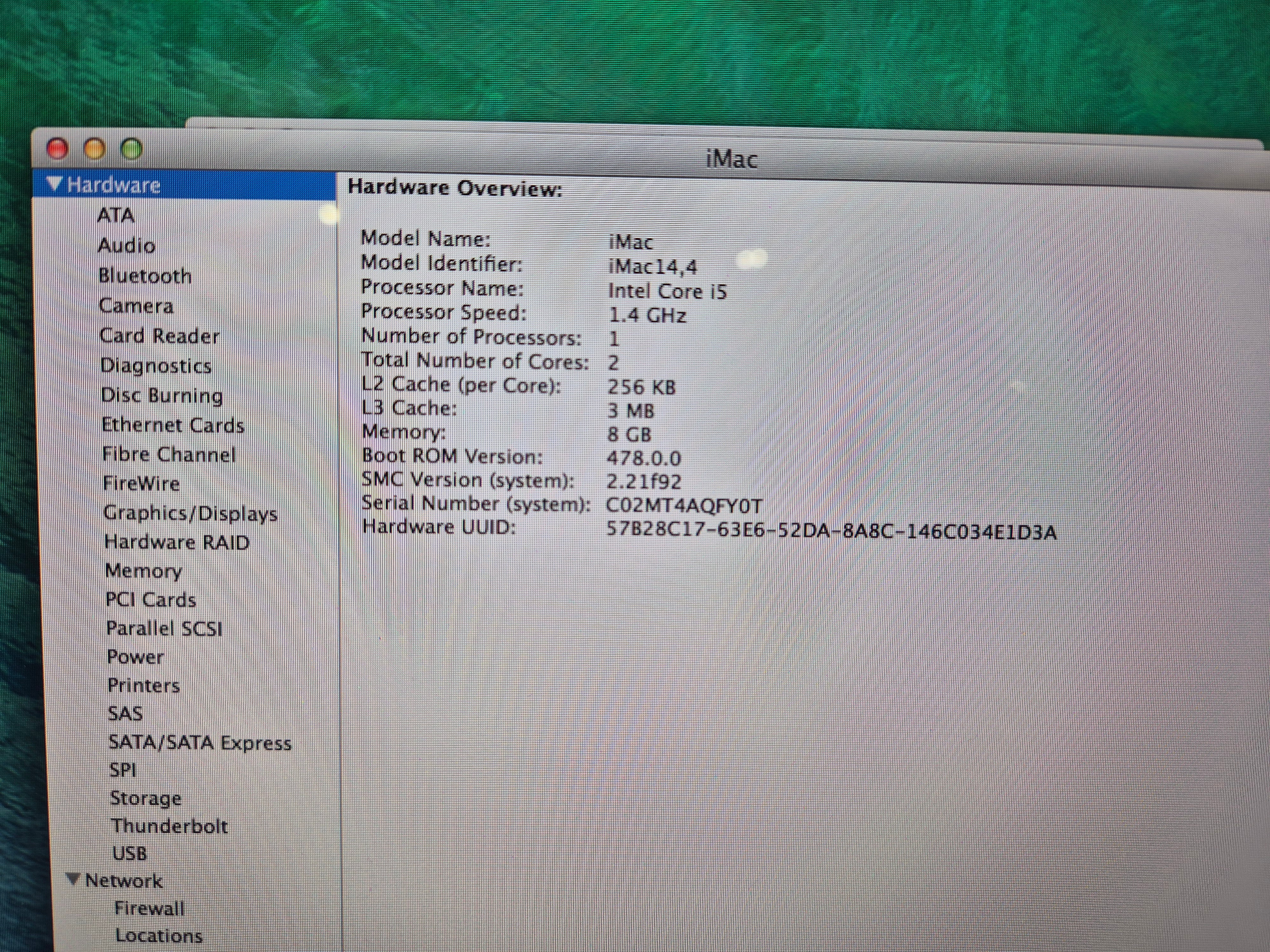 Apple iMac 21-inch i5 Processor with Keyboard and Mouse- C02MT4AQFY0T (Spares or Repairs) - Image 3