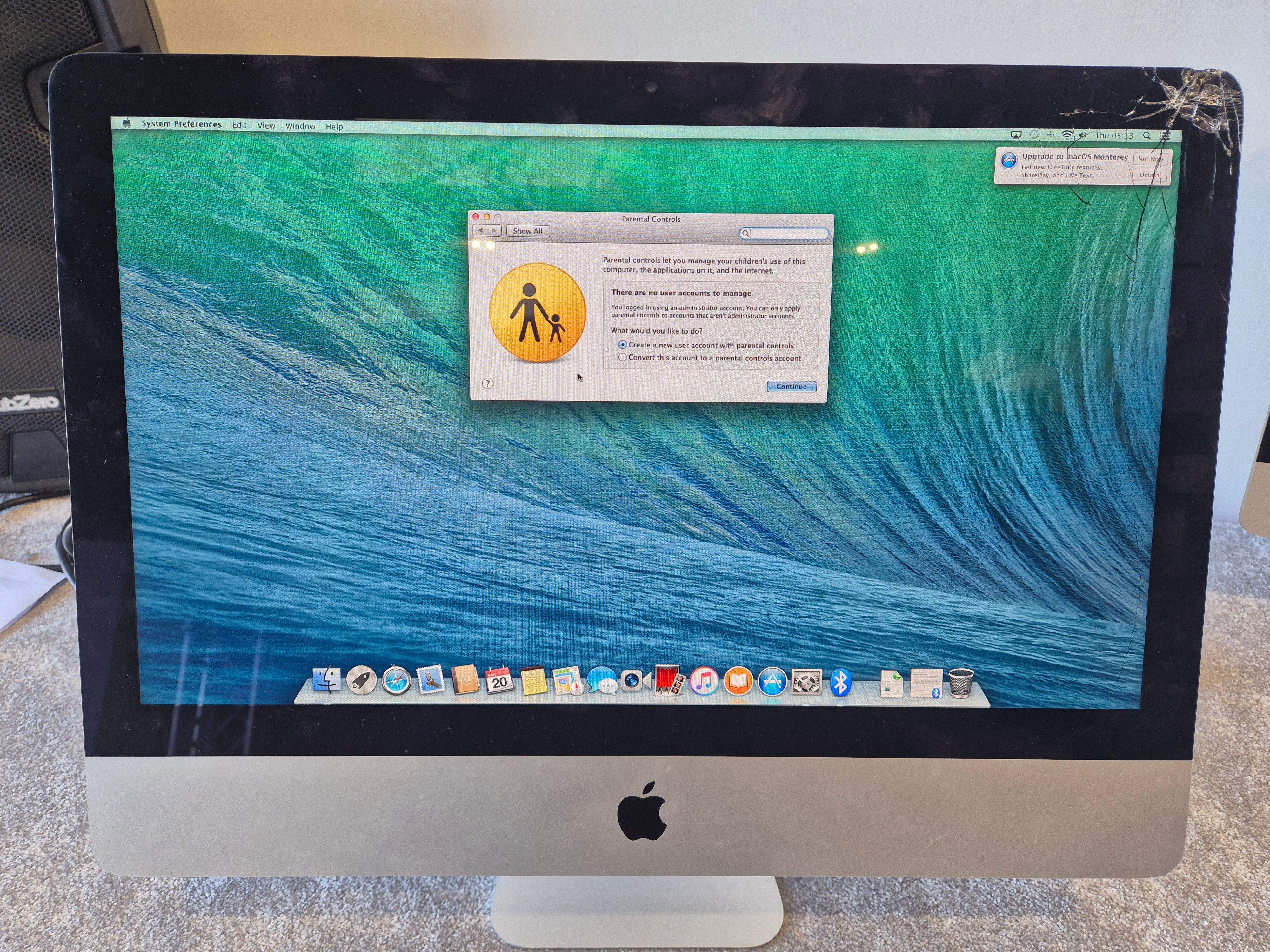 Apple iMac 21-inch i5 Processor with Keyboard and Mouse- C02MT4AQFY0T (Spares or Repairs) - Image 8