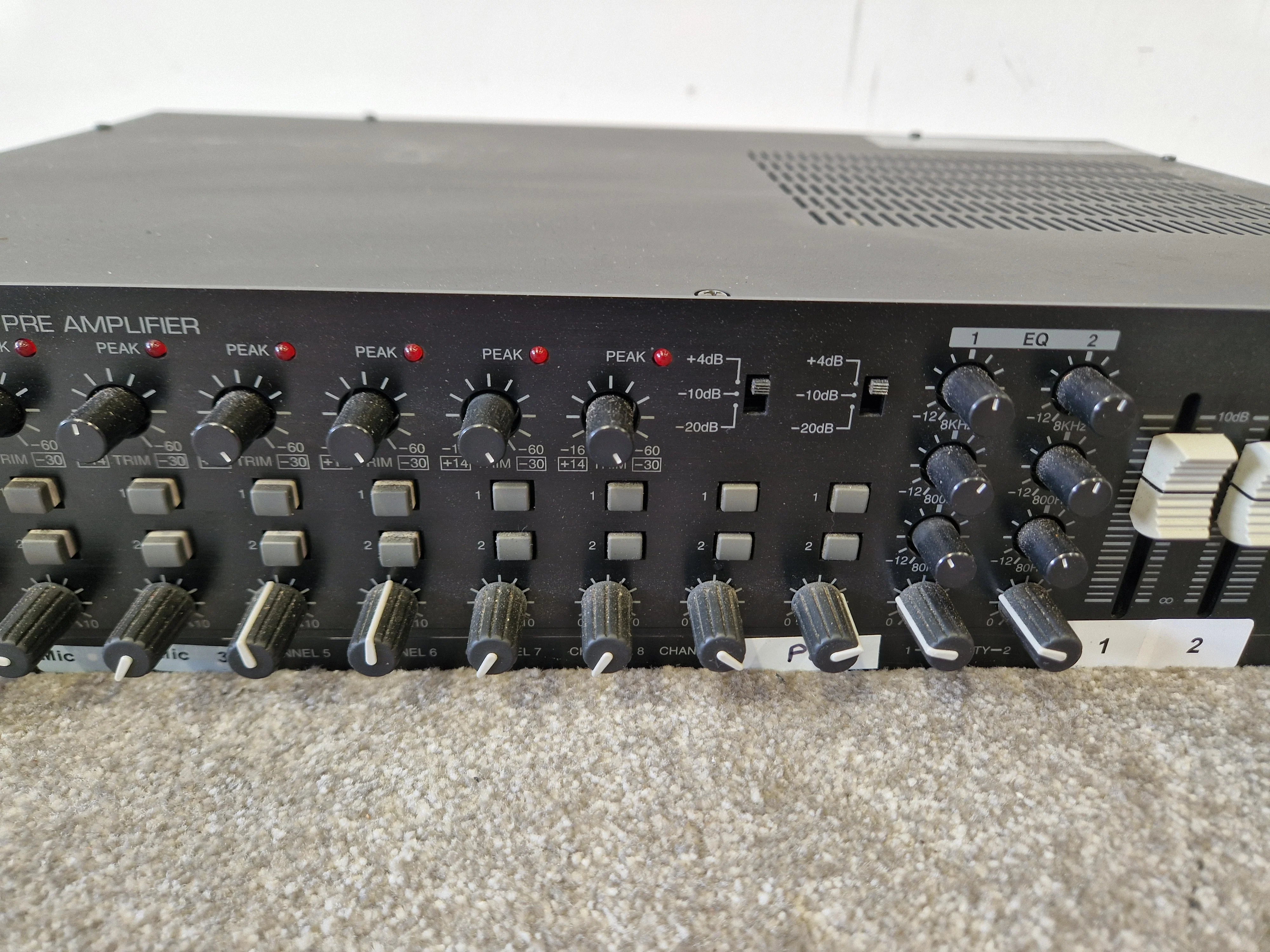InterM PP-9214 Pre Amplifier – 8 Mic/Line Inputs - Very Good - Image 3