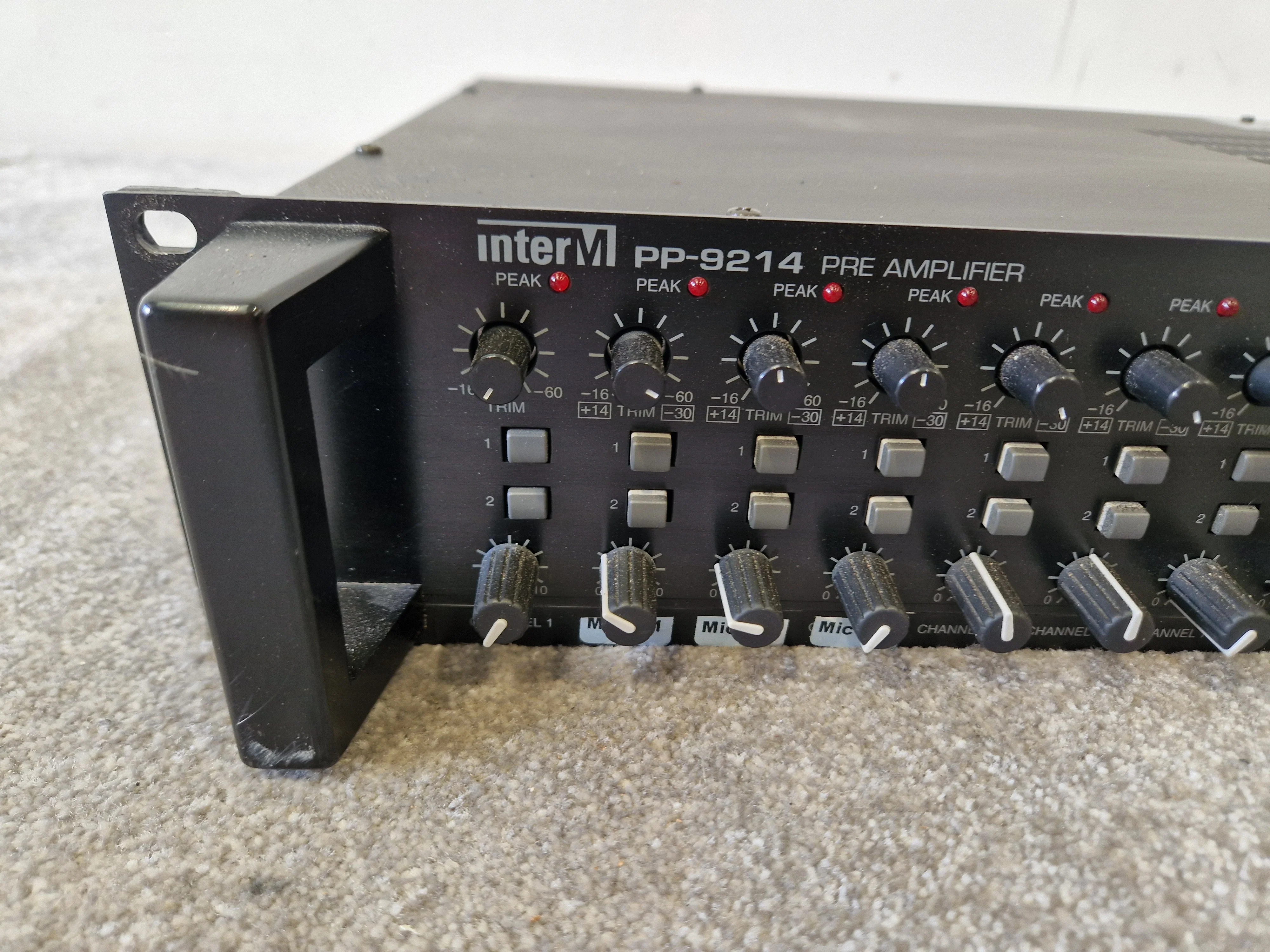 InterM PP-9214 Pre Amplifier – 8 Mic/Line Inputs - Very Good - Image 4