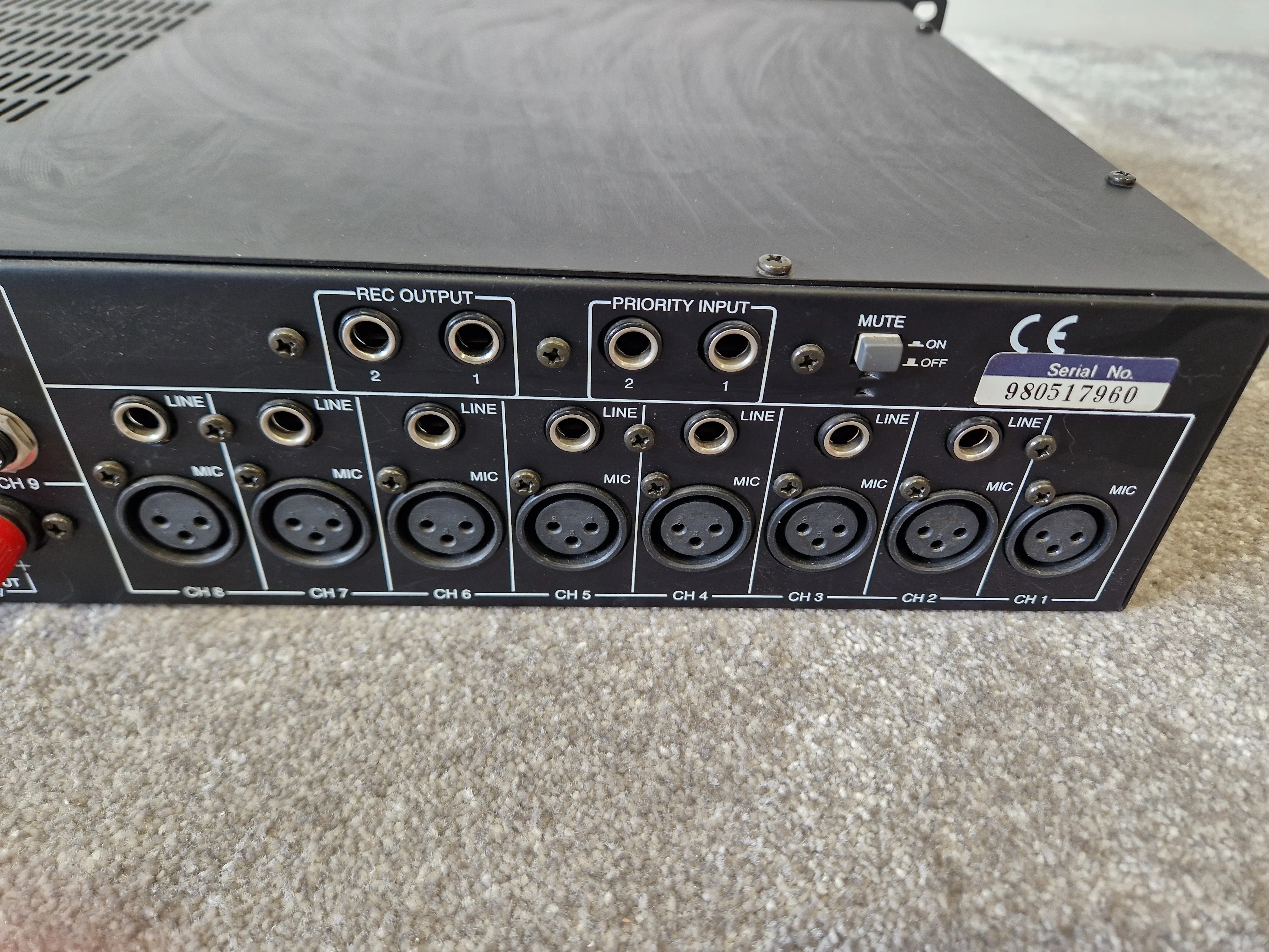 InterM PP-9214 Pre Amplifier – 8 Mic/Line Inputs - Very Good - Image 5