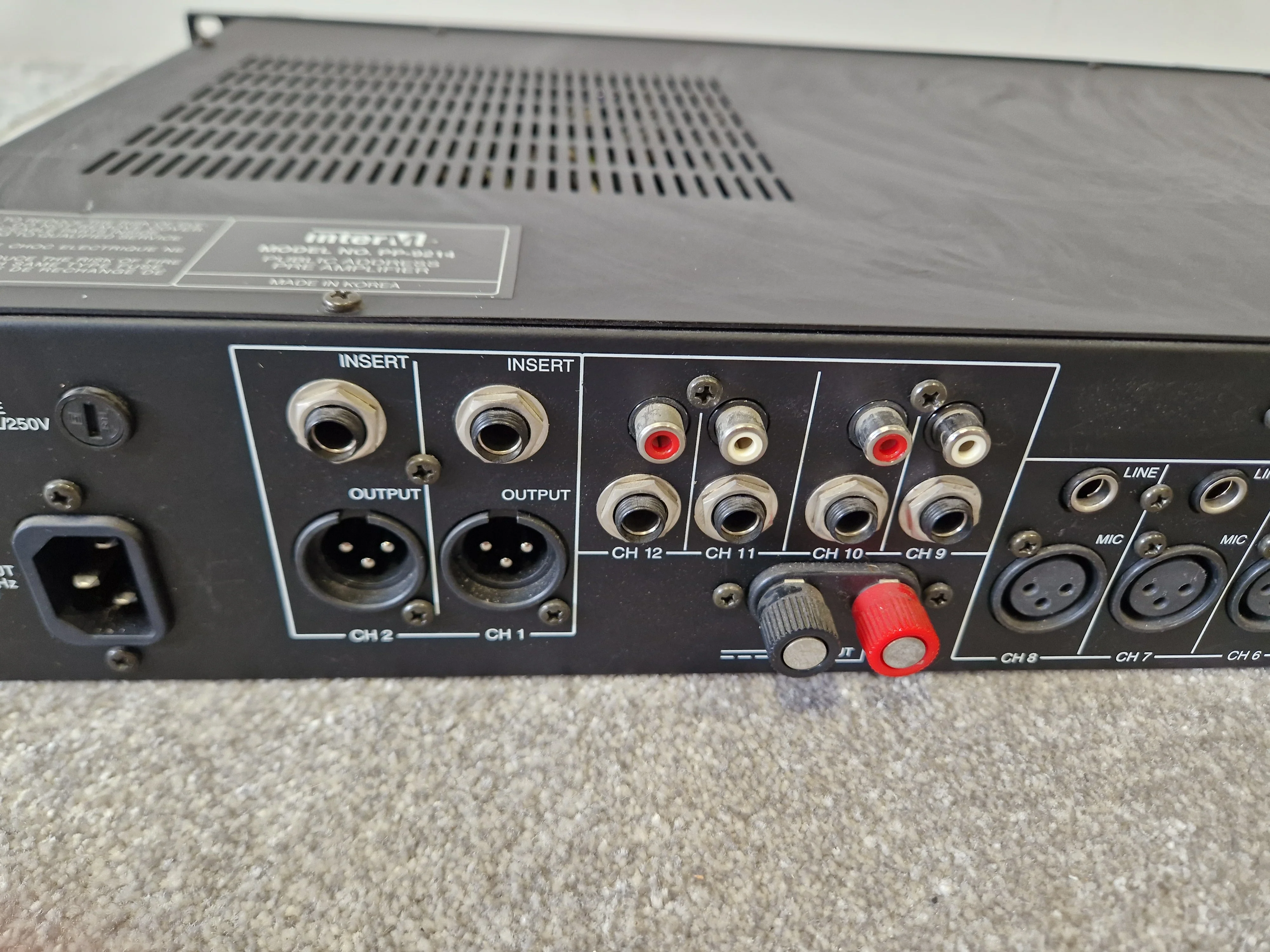 InterM PP-9214 Pre Amplifier – 8 Mic/Line Inputs - Very Good - Image 6